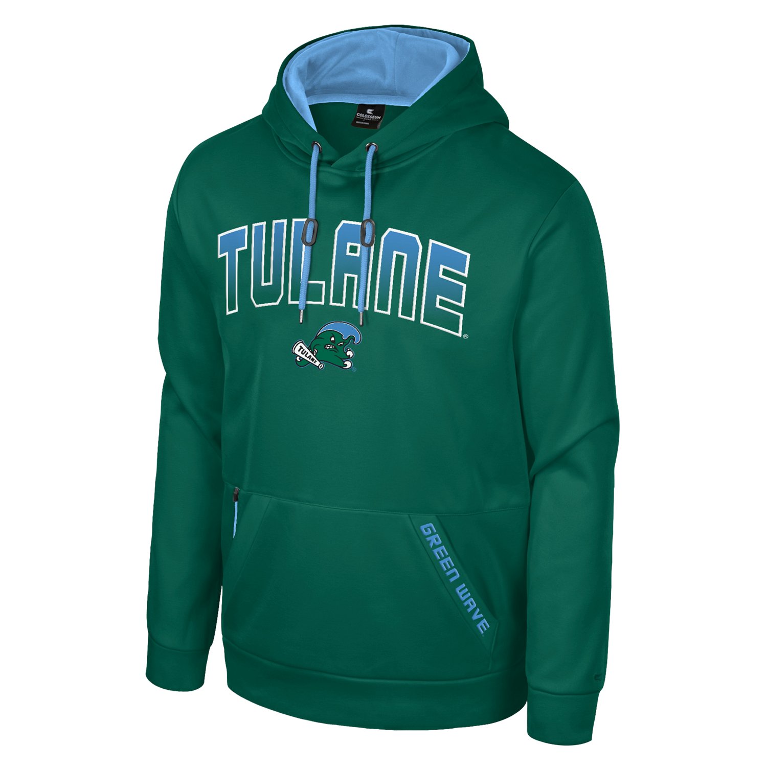 Colosseum Athletics Men's Tulane University Levitating Pullover Hoodie ...