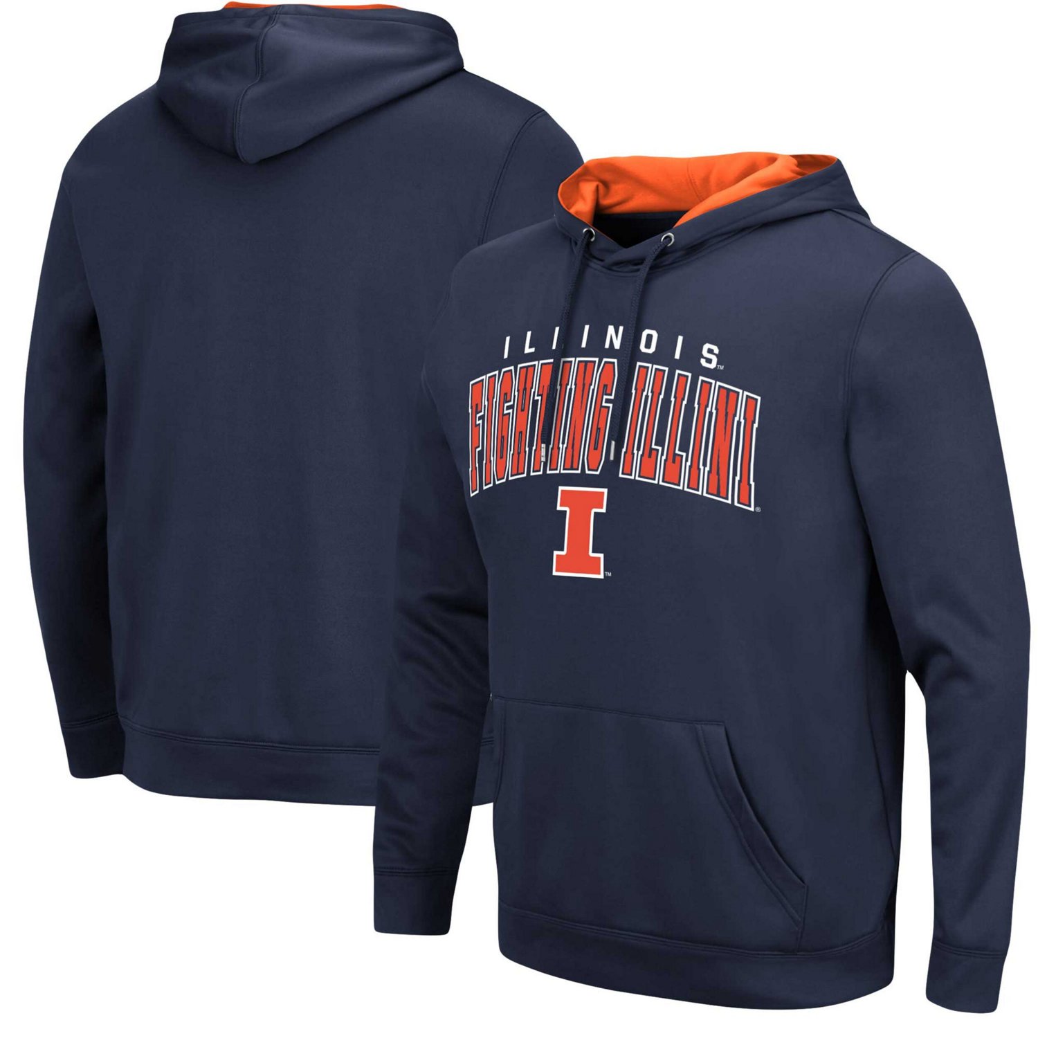 Colosseum Illinois Fighting Illini Resistance Pullover Hoodie Academy