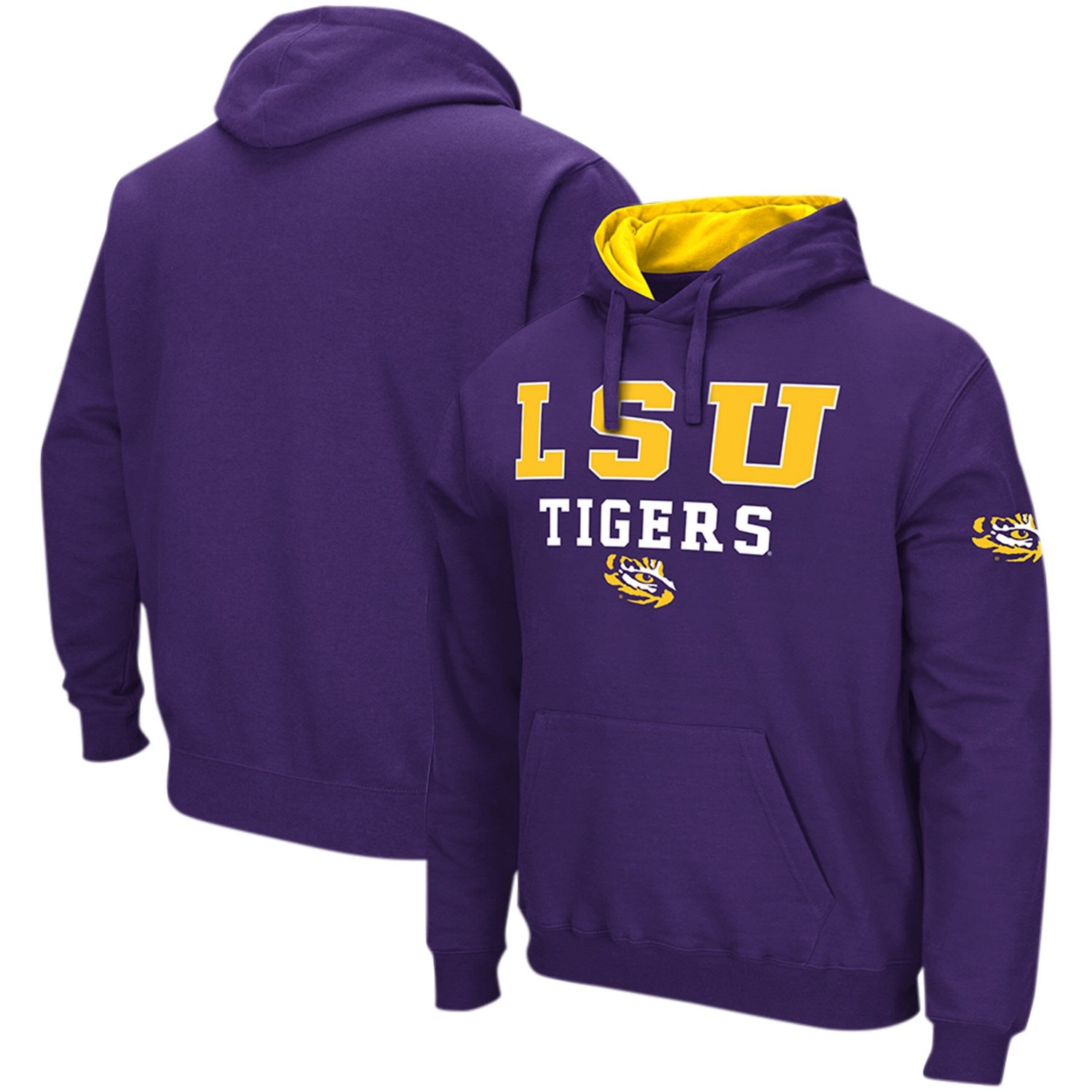 Colosseum LSU Tigers Sunrise Pullover Hoodie | Academy