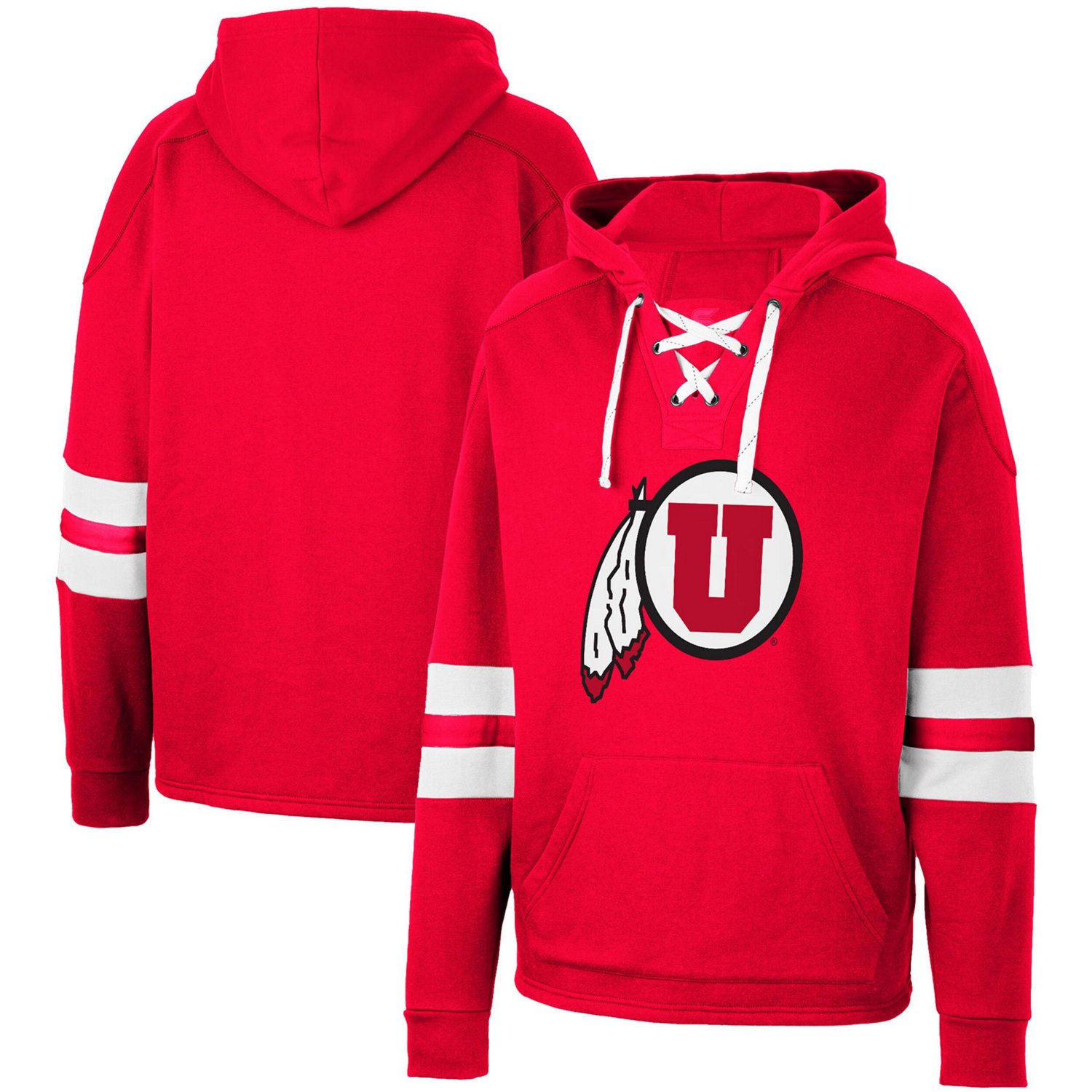 Colosseum Utah Utes Lace-Up 40 Pullover Hoodie | Academy