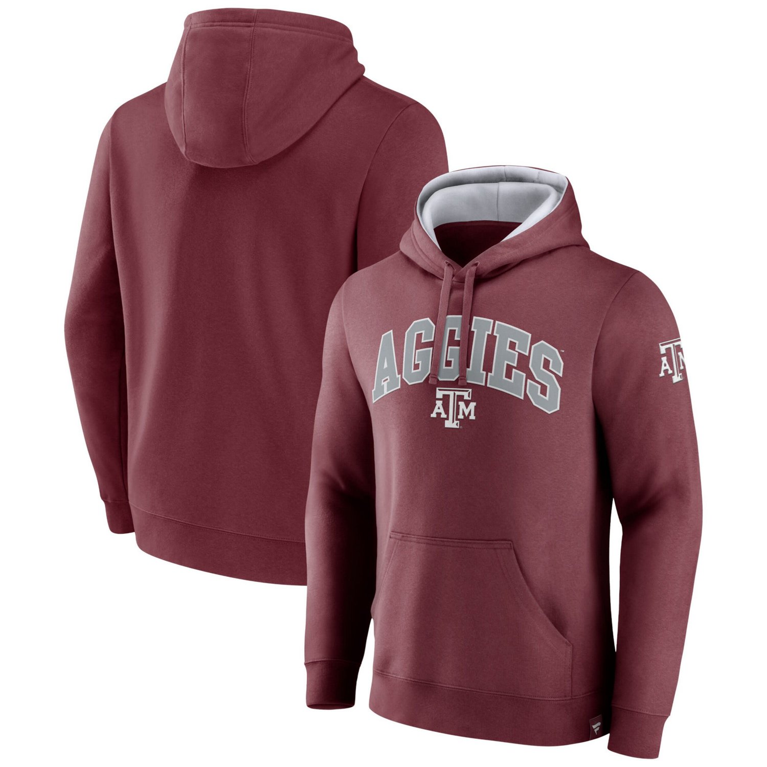 Fanatics Branded Texas AM Aggies Arch Logo Tackle Twill Pullover Hoodie ...