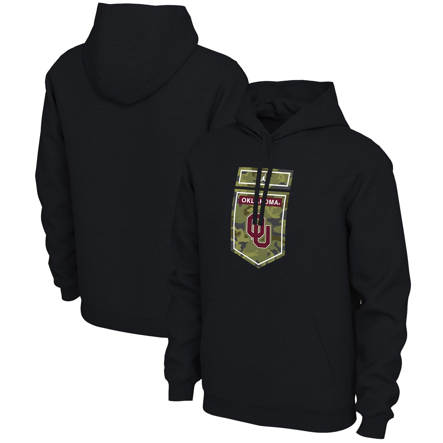 Jordan Brand Oklahoma Sooners Veterans Camo Pullover Hoodie Academy