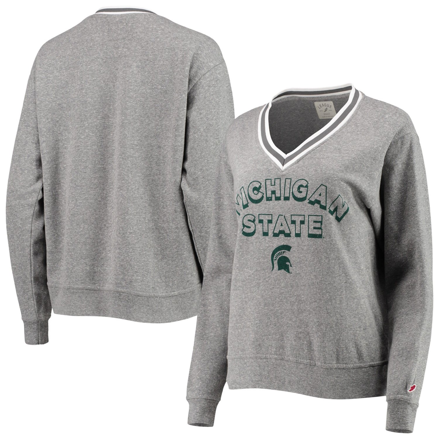 League Collegiate Wear Heathered Gray Michigan State Spartans Victory