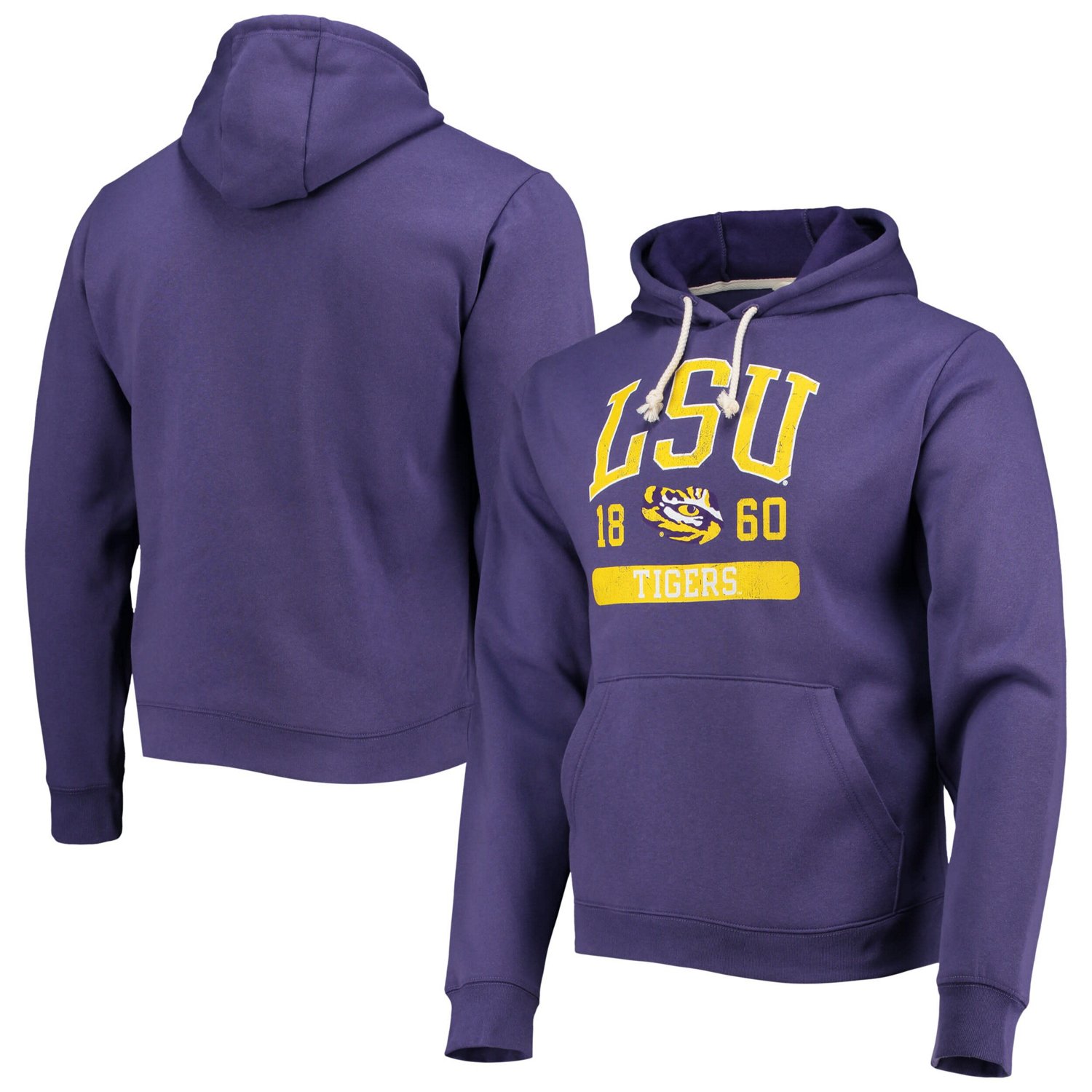 League Collegiate Wear LSU Tigers Volume Up Essential Fleece Pullover