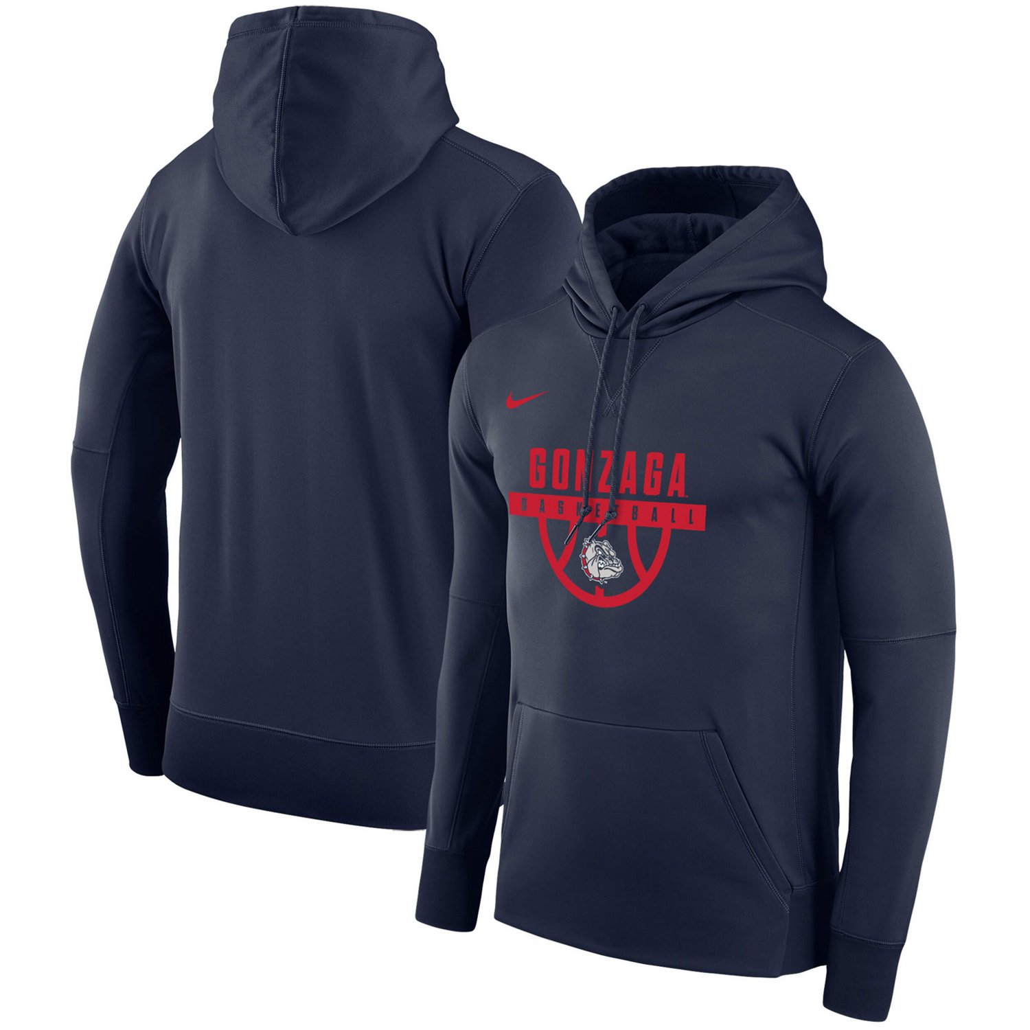 Nike Gonzaga Bulldogs Basketball Drop Circuit Pullover Hoodie | Academy