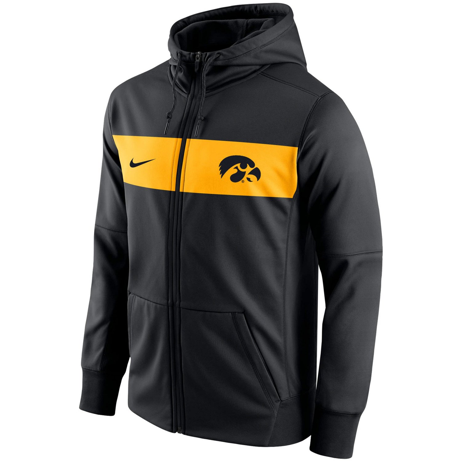 Nike Iowa Hawkeyes Logo Performance Full-Zip Hoodie | Academy