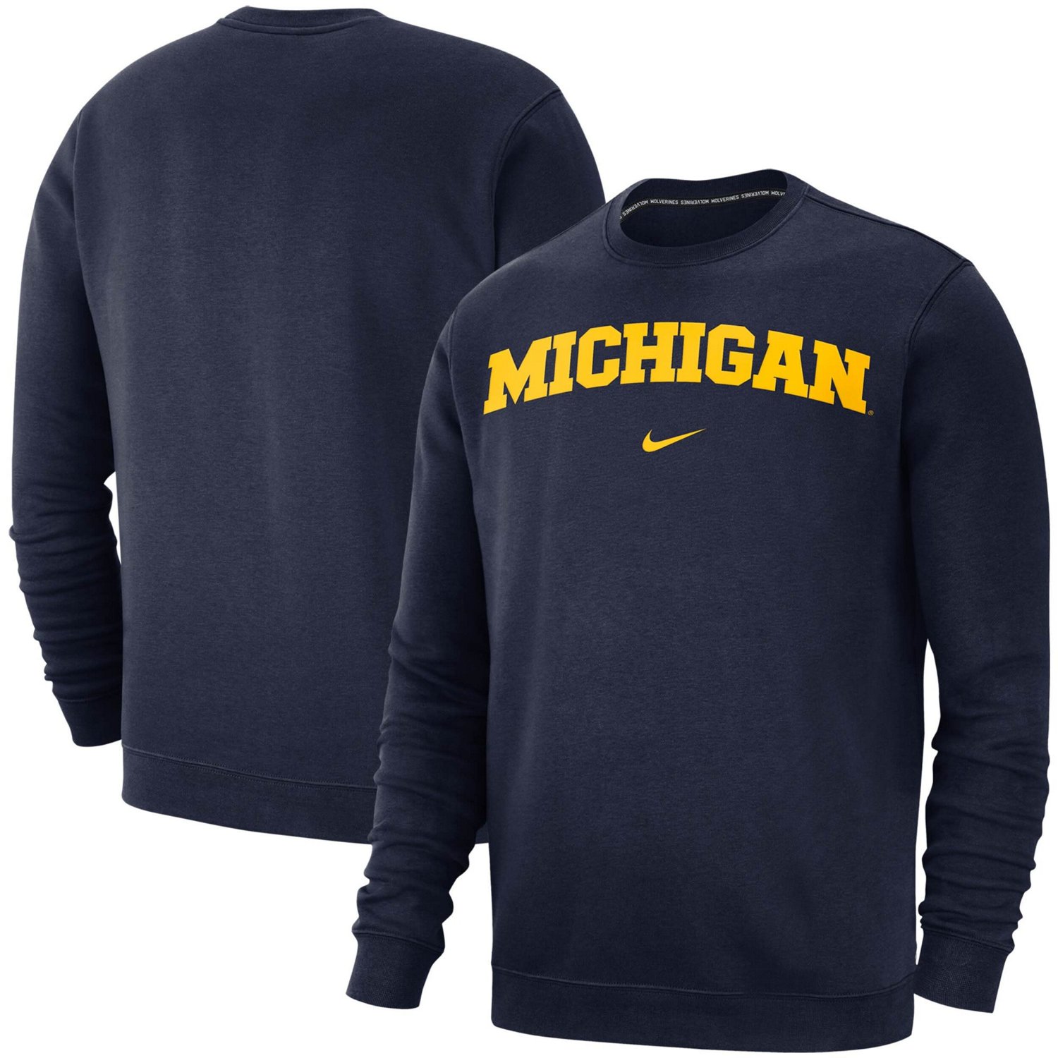 Nike Michigan Wolverines Club Fleece Sweatshirt Academy