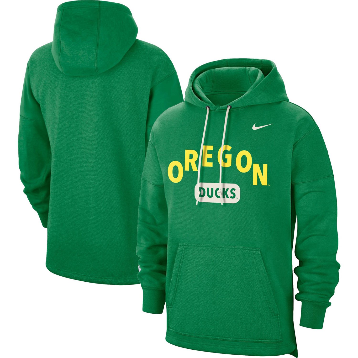 Nike Oregon Ducks Team Arch Fan Pullover Hoodie Academy