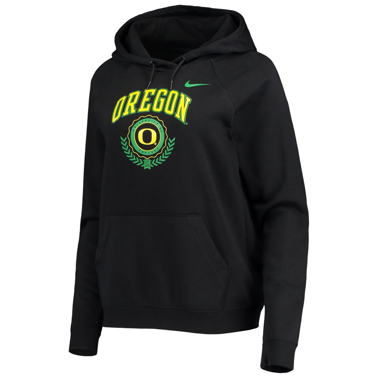 Nike Oregon Ducks Varsity Fleece Tri Blend Raglan Pullover Hoodie Academy 7977