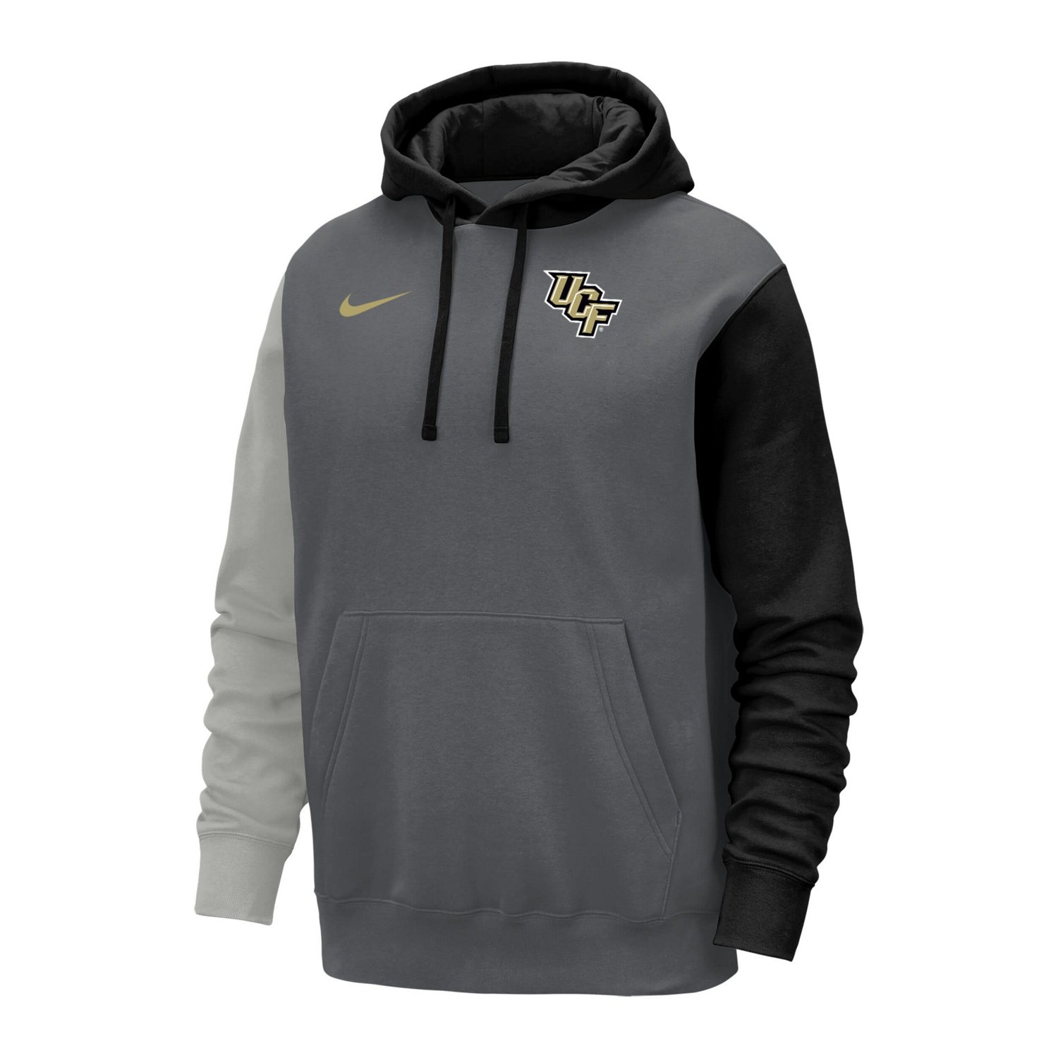 Nike UCF Knights Color Block Club Fleece Pullover Hoodie | Academy