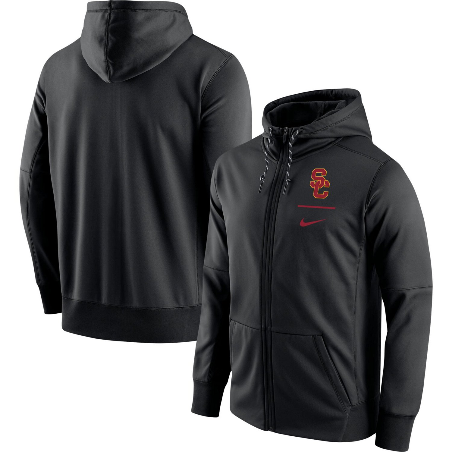 Nike USC Trojans Logo Stack Performance Full-Zip Hoodie | Academy