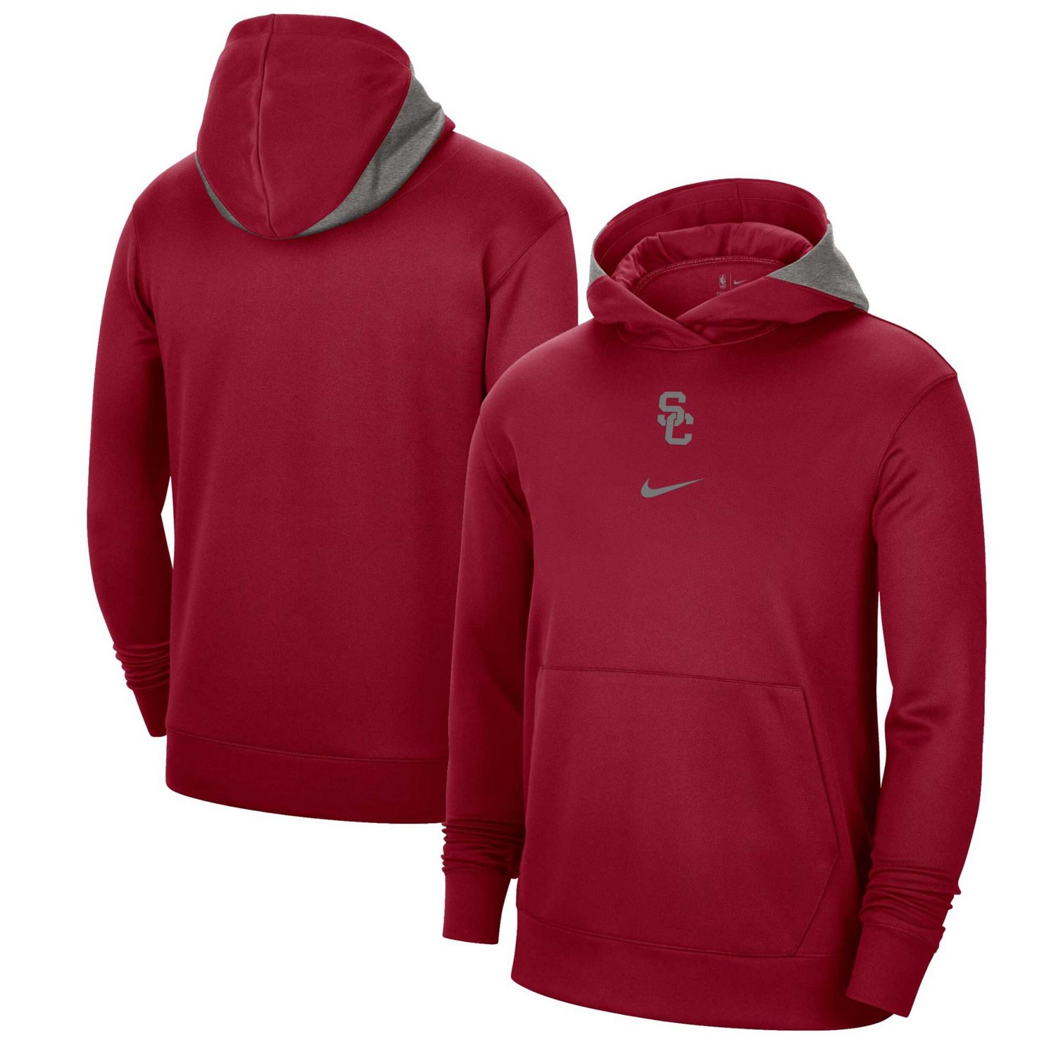 Nike USC Trojans Team Basketball Spotlight Performance Pullover Hoodie ...