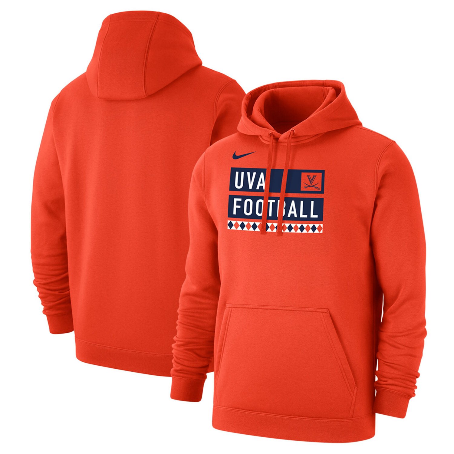 Nike Virginia Cavaliers Football Fan Pullover Hoodie Academy