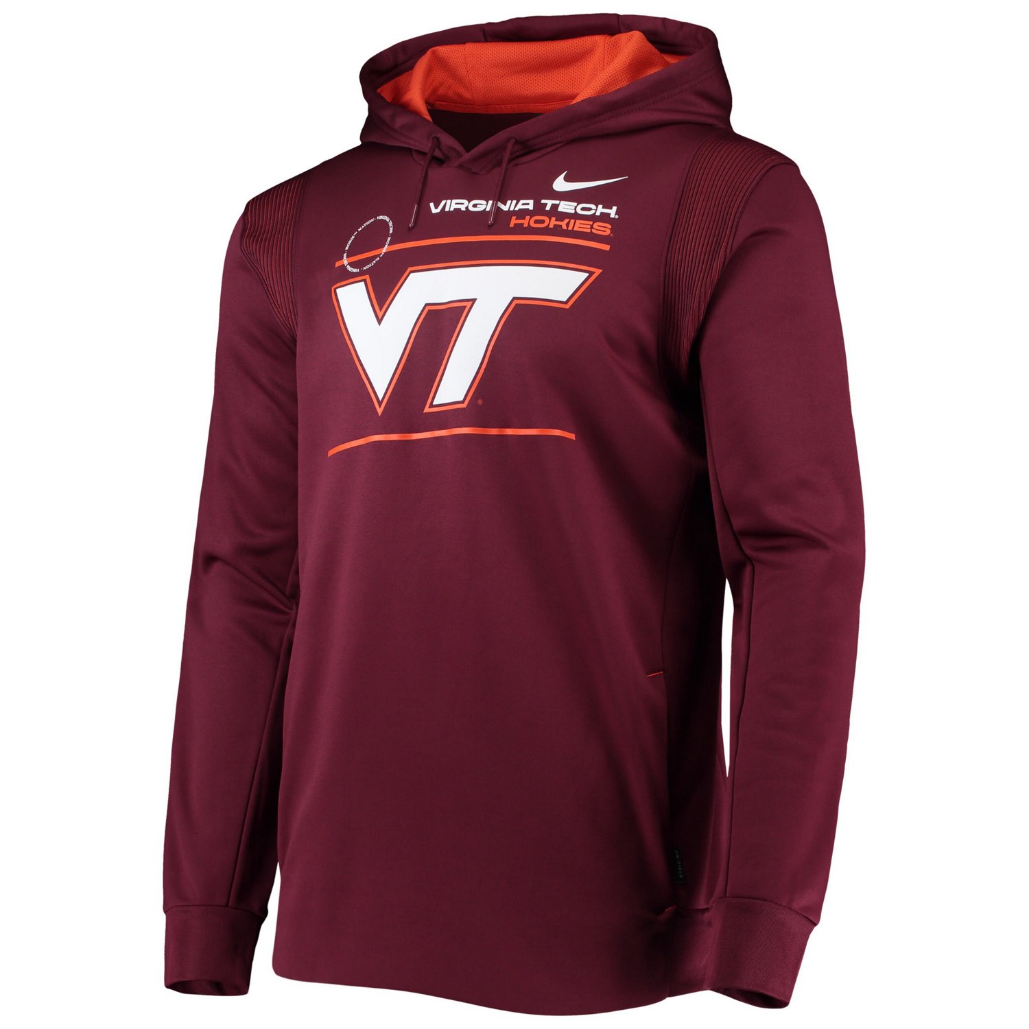 Nike Virginia Tech Hokies 2021 Team Sideline Performance Pullover ...