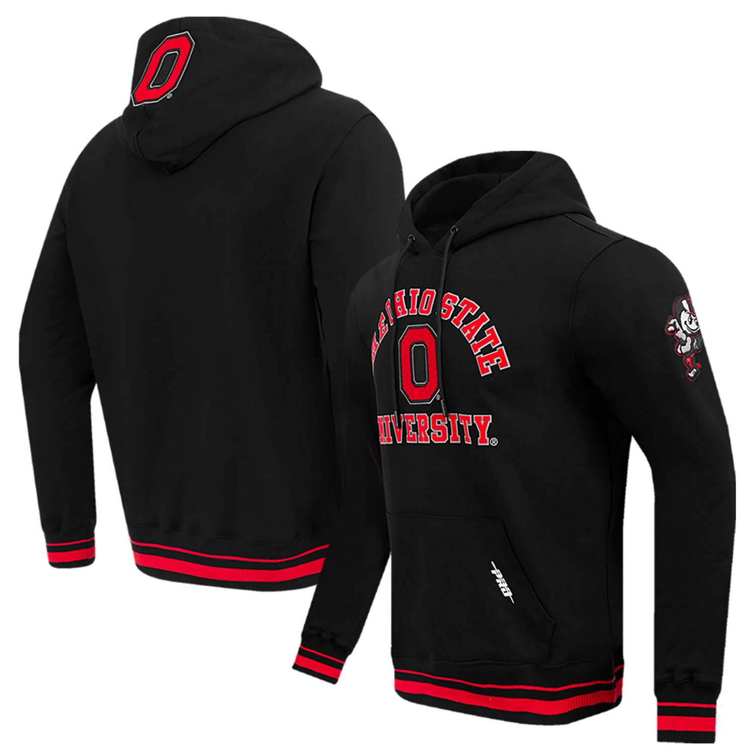 Pro Standard Ohio State Buckeyes Classic Stacked Logo Fleece Pullover ...