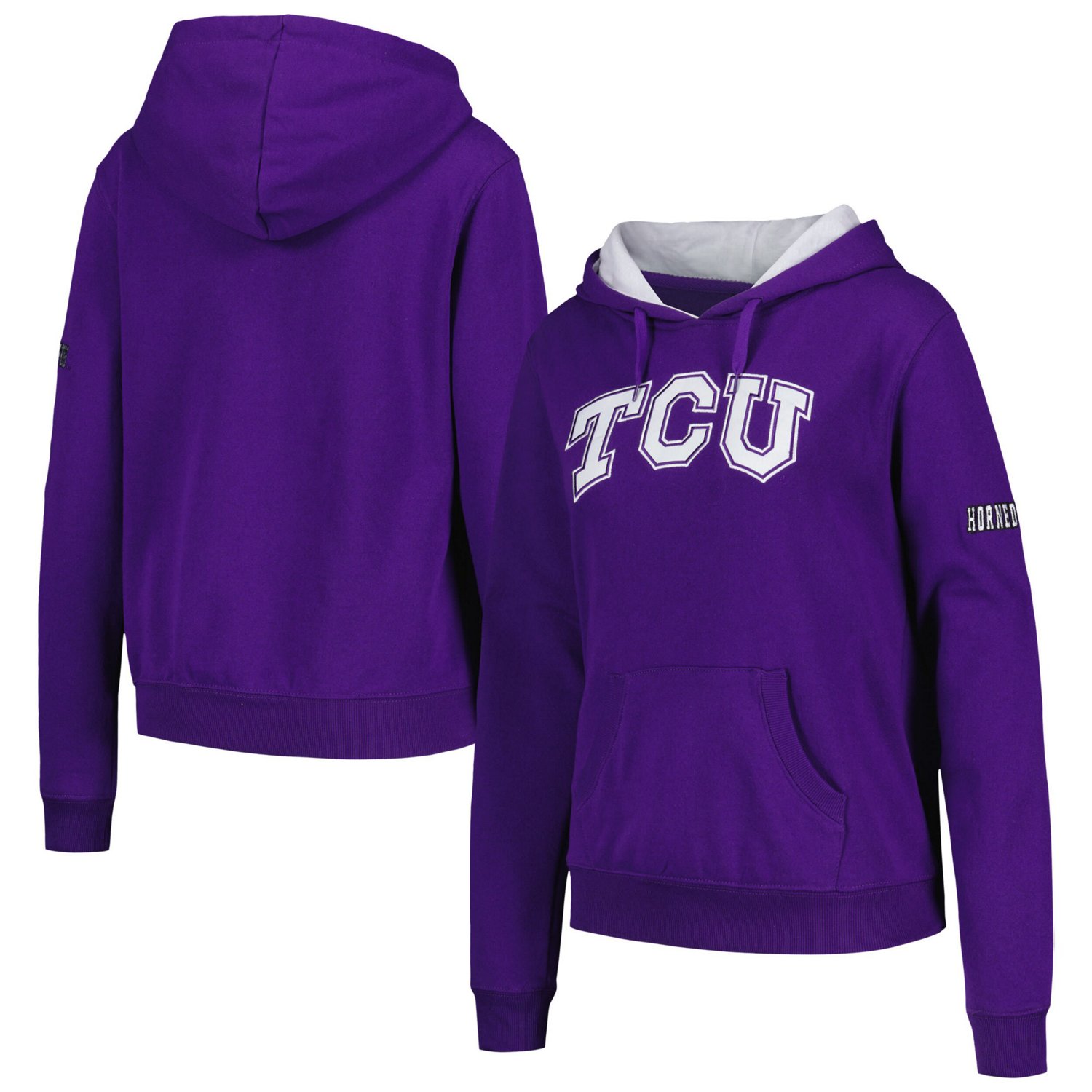 Stadium Athletic TCU Horned Frogs Big Logo Pullover Hoodie Academy
