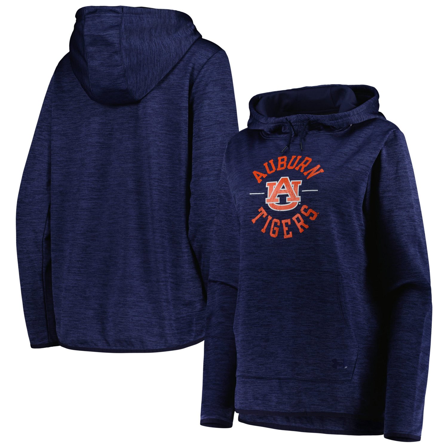 Under Armour Heathered Auburn Tigers Fleece Pullover Hoodie Academy