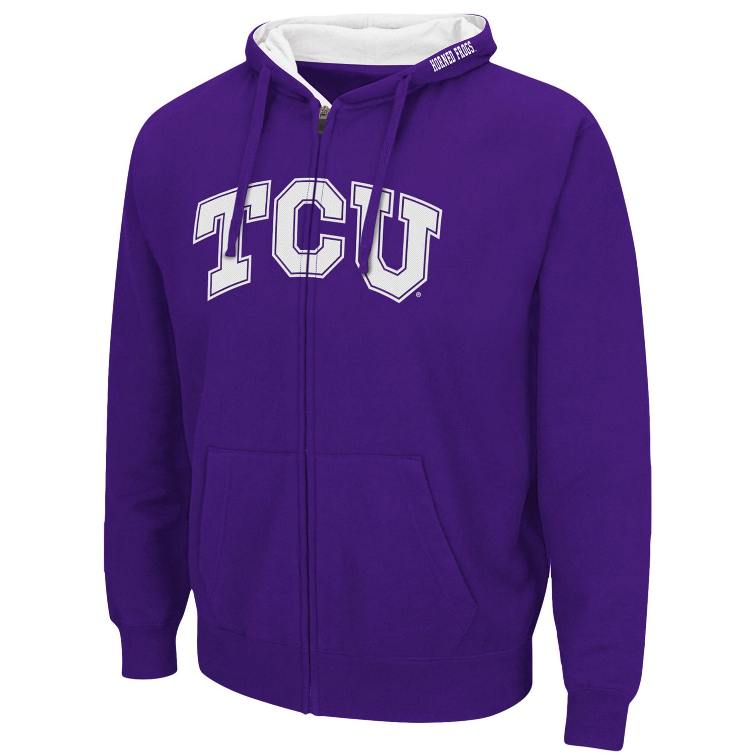 Colosseum TCU Horned Frogs Arch Logo 30 Full-Zip Hoodie | Academy