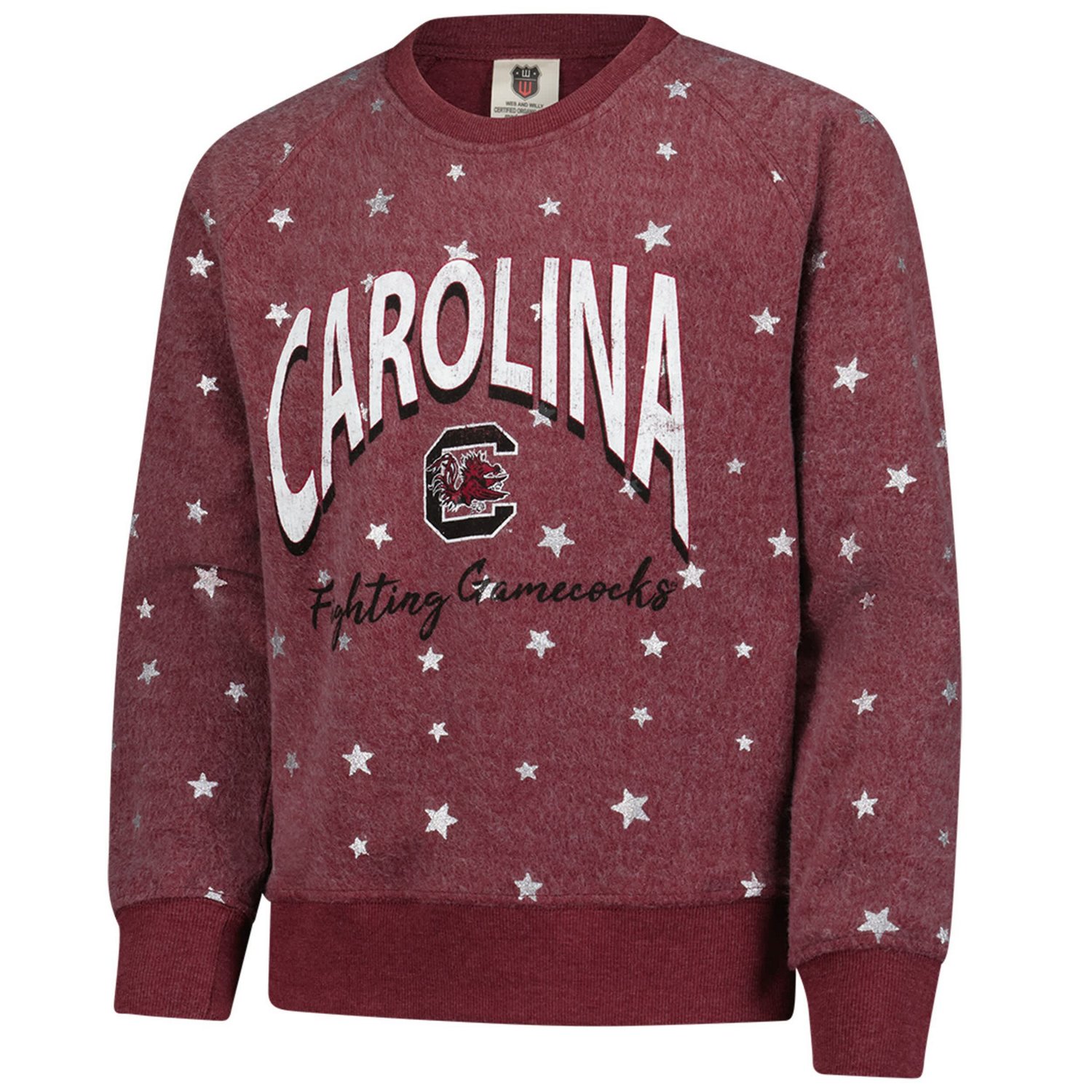 Girls Youth Wes Willy South Carolina Gamecocks Shimmer Star Reverse