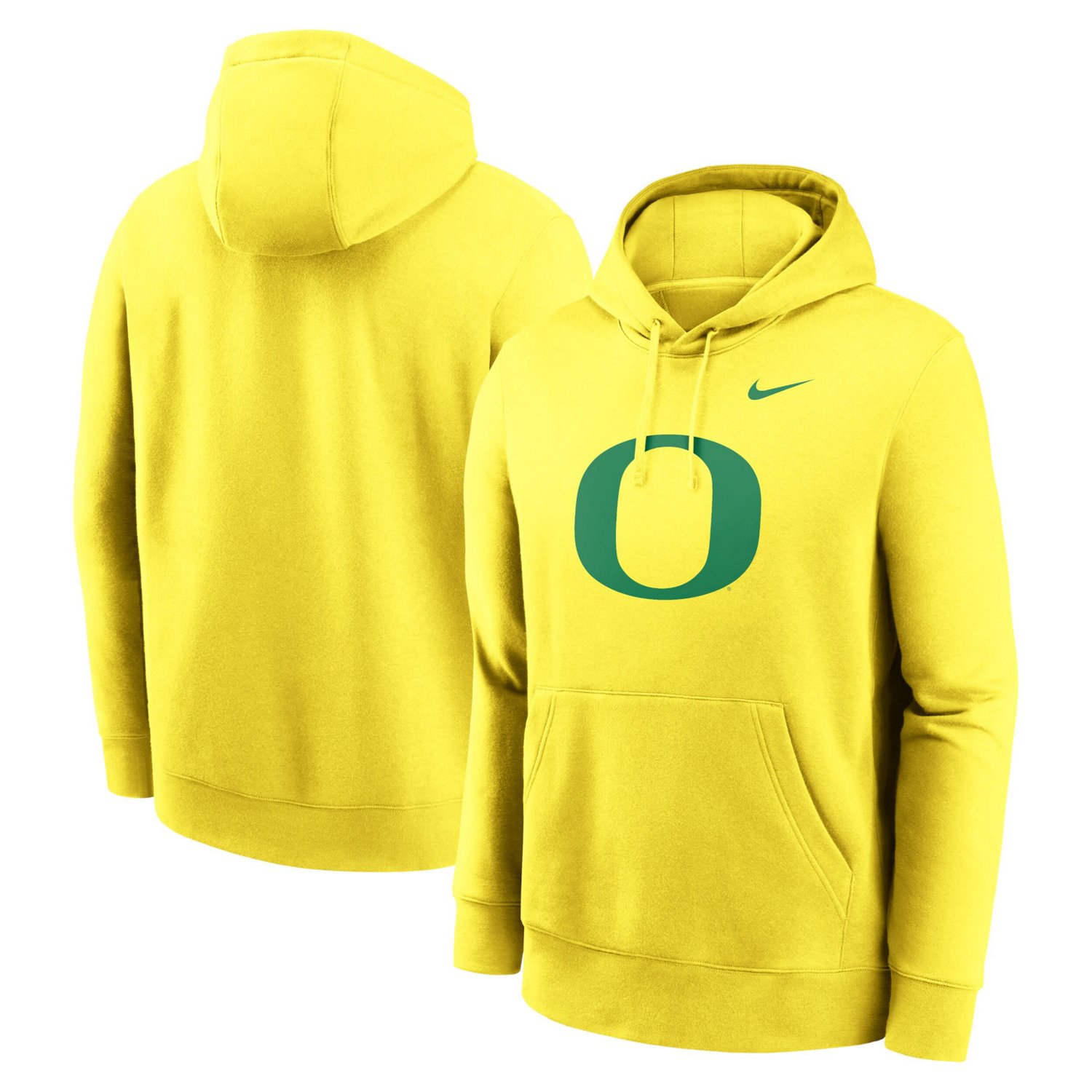 Nike Oregon Ducks Primetime Evergreen Club Fleece Pullover Hoodie Academy 5483