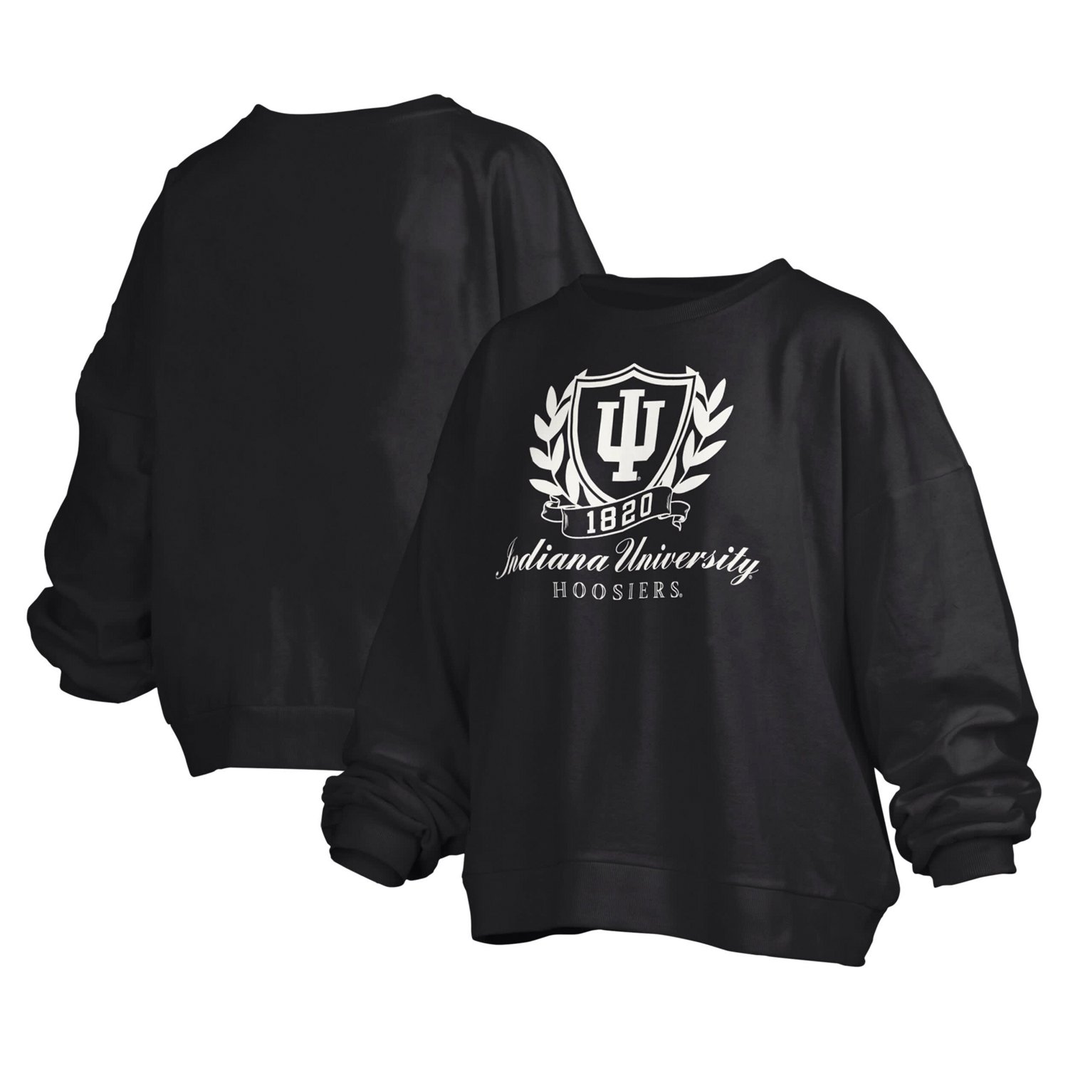 Pressbox Indiana Hoosiers Big Aug Script Janice Oversized Pullover ...