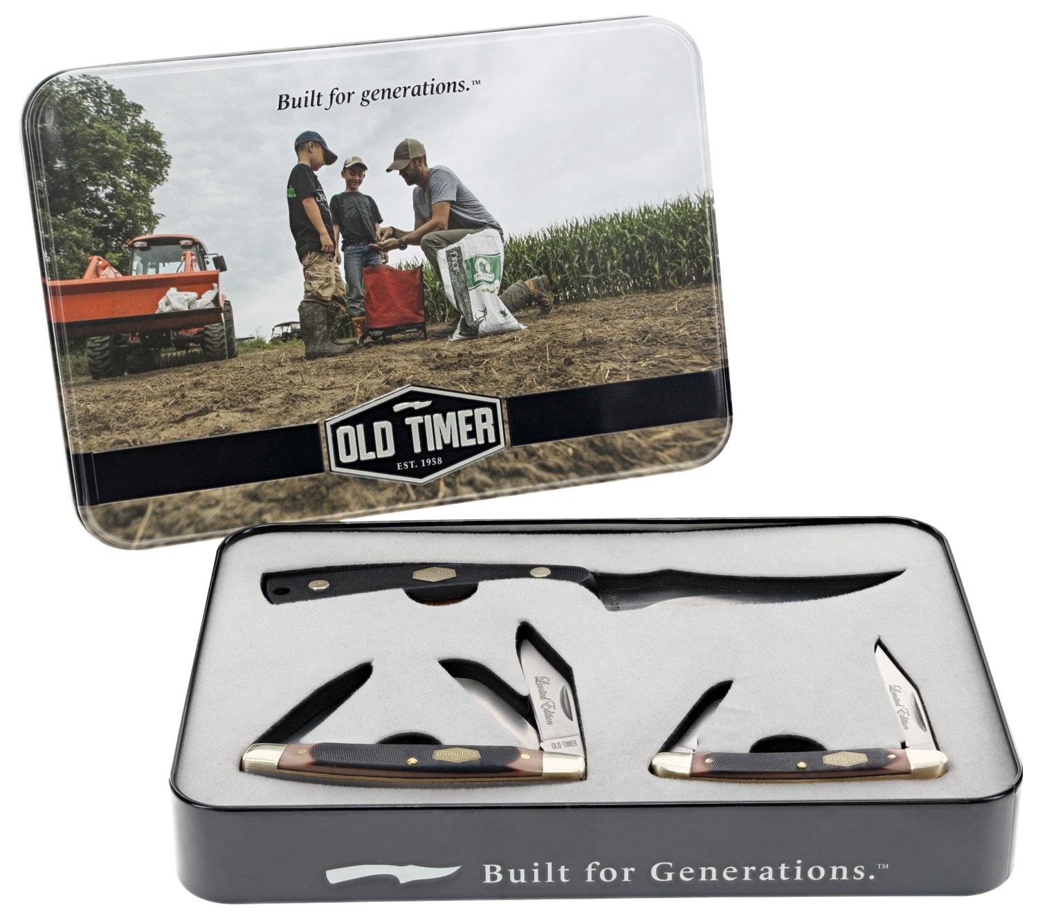 Old Timer 3-Piece Knife Set in Gift Tin | Academy