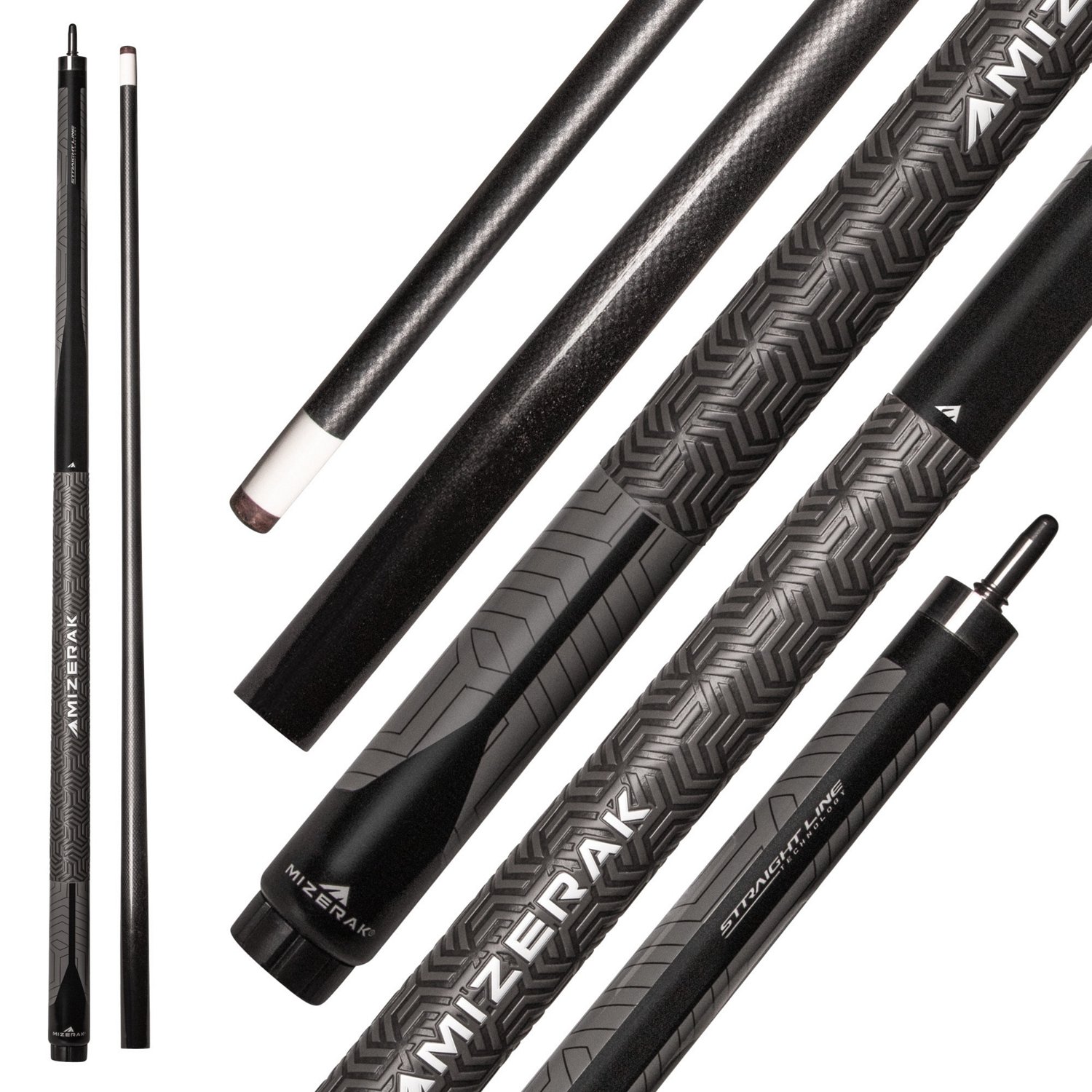 Mizerak 5 in 2-Piece Sport Grip Composite Cue | Academy
