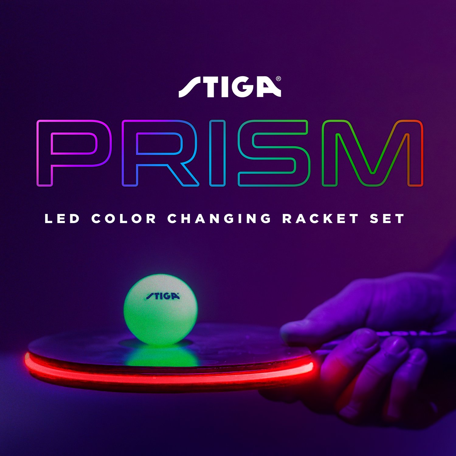 Stiga Prism LED Color Changing Racket Set | Academy