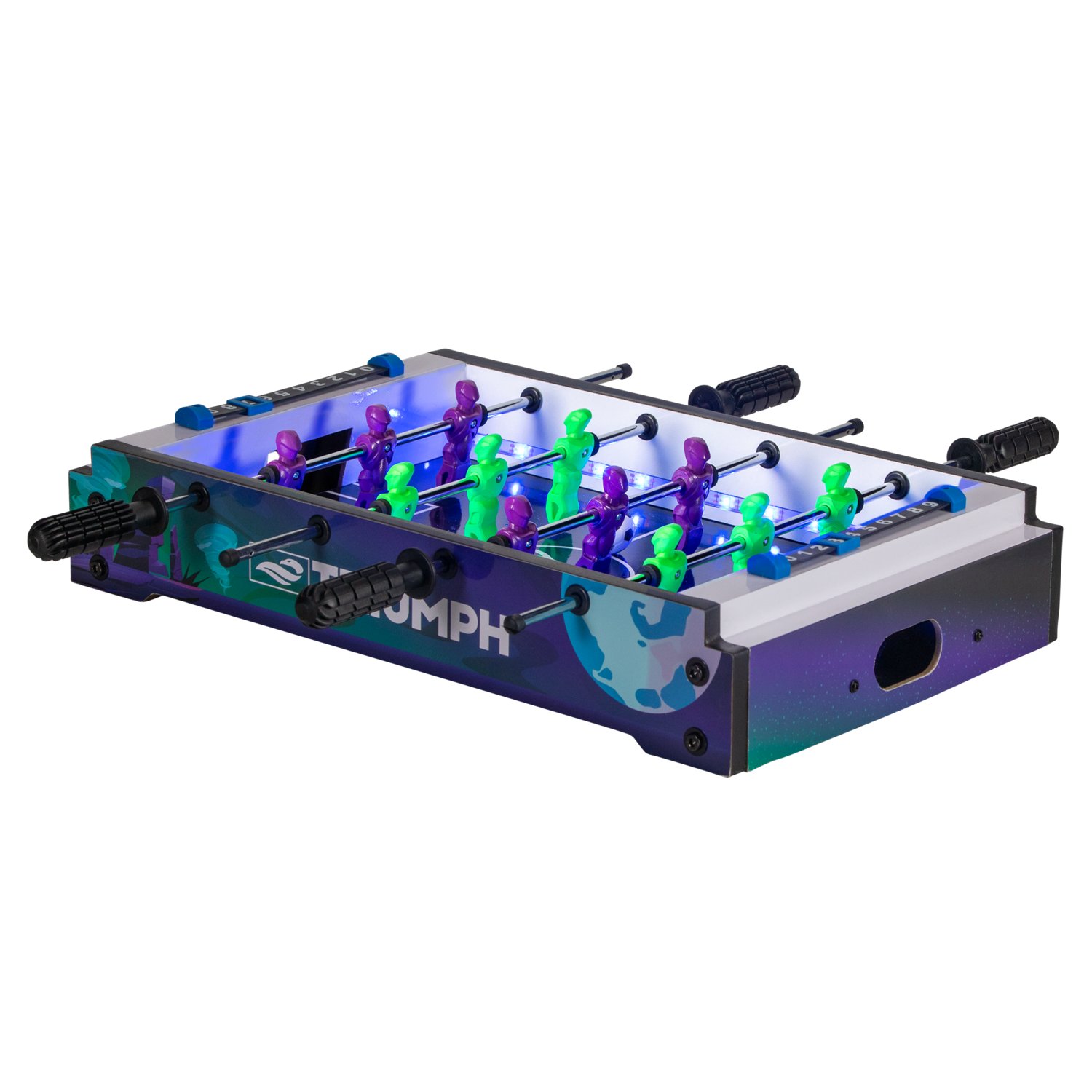 Triumph Arcade Adventures 20 in Light Up Space Robot Foosball Academy