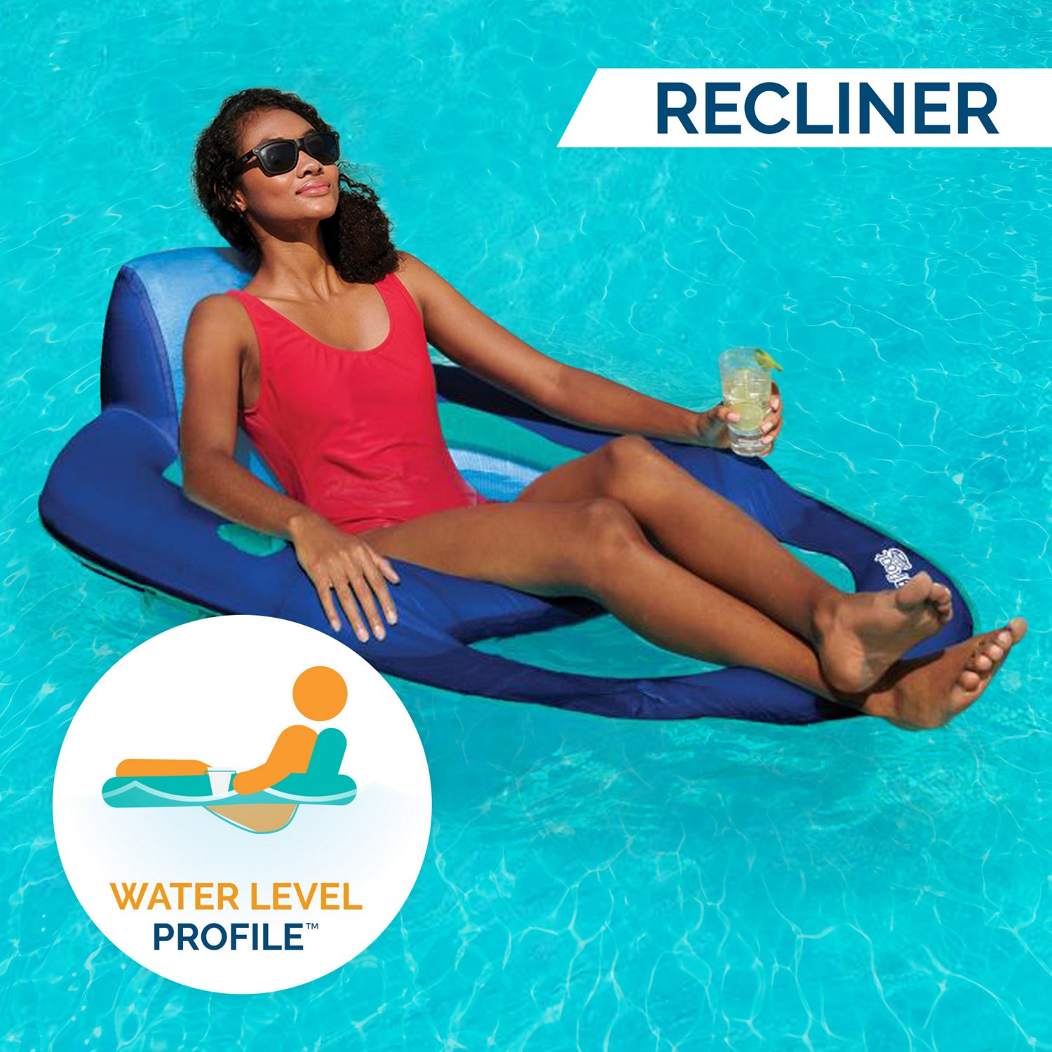 SwimWays Spring Float Recliner Pool Lounger | Academy