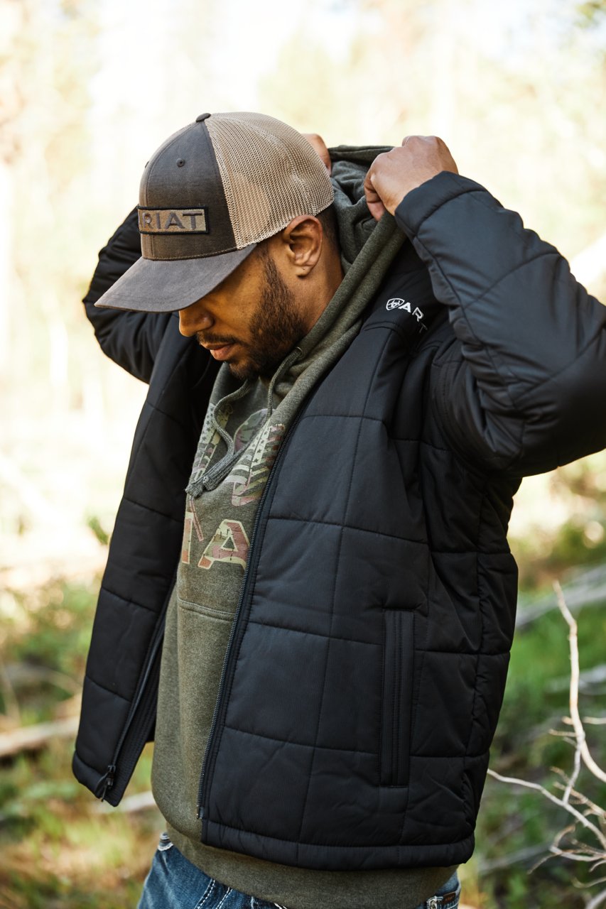 Men's Ariat Crius Insulated Jacket - Black