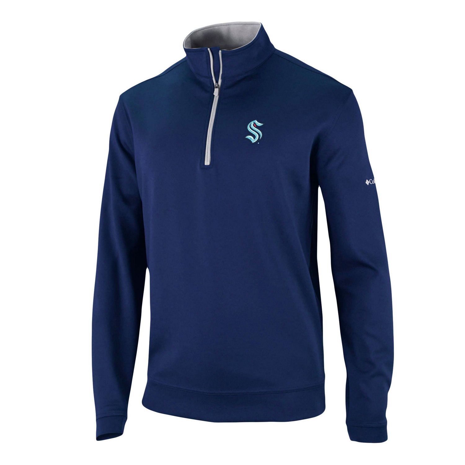 Columbia Deep Sea Seattle Kraken Wickham Hills Omni-Wick Quarter-Zip ...