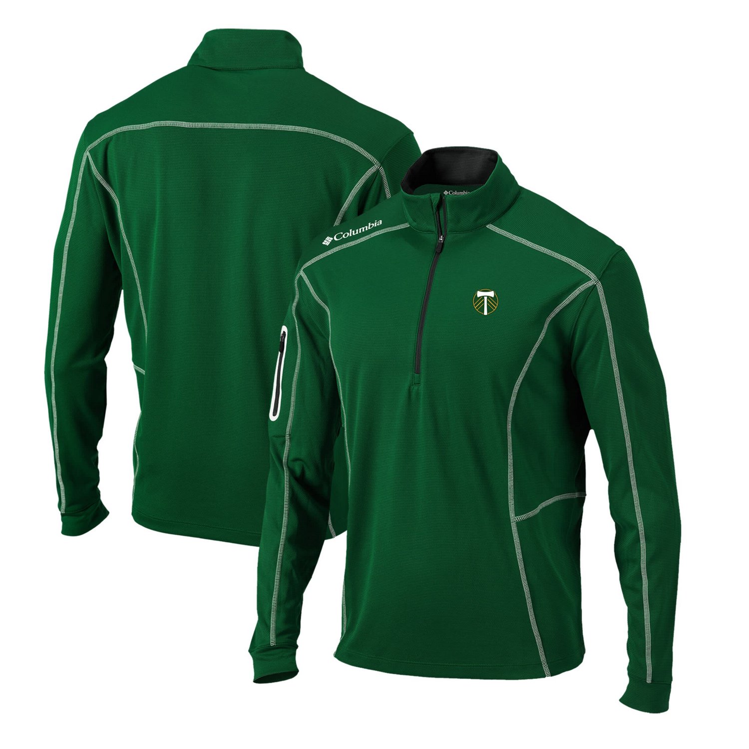 Columbia Forest Portland Timbers OmniWick Shotgun QuarterZip Pullover