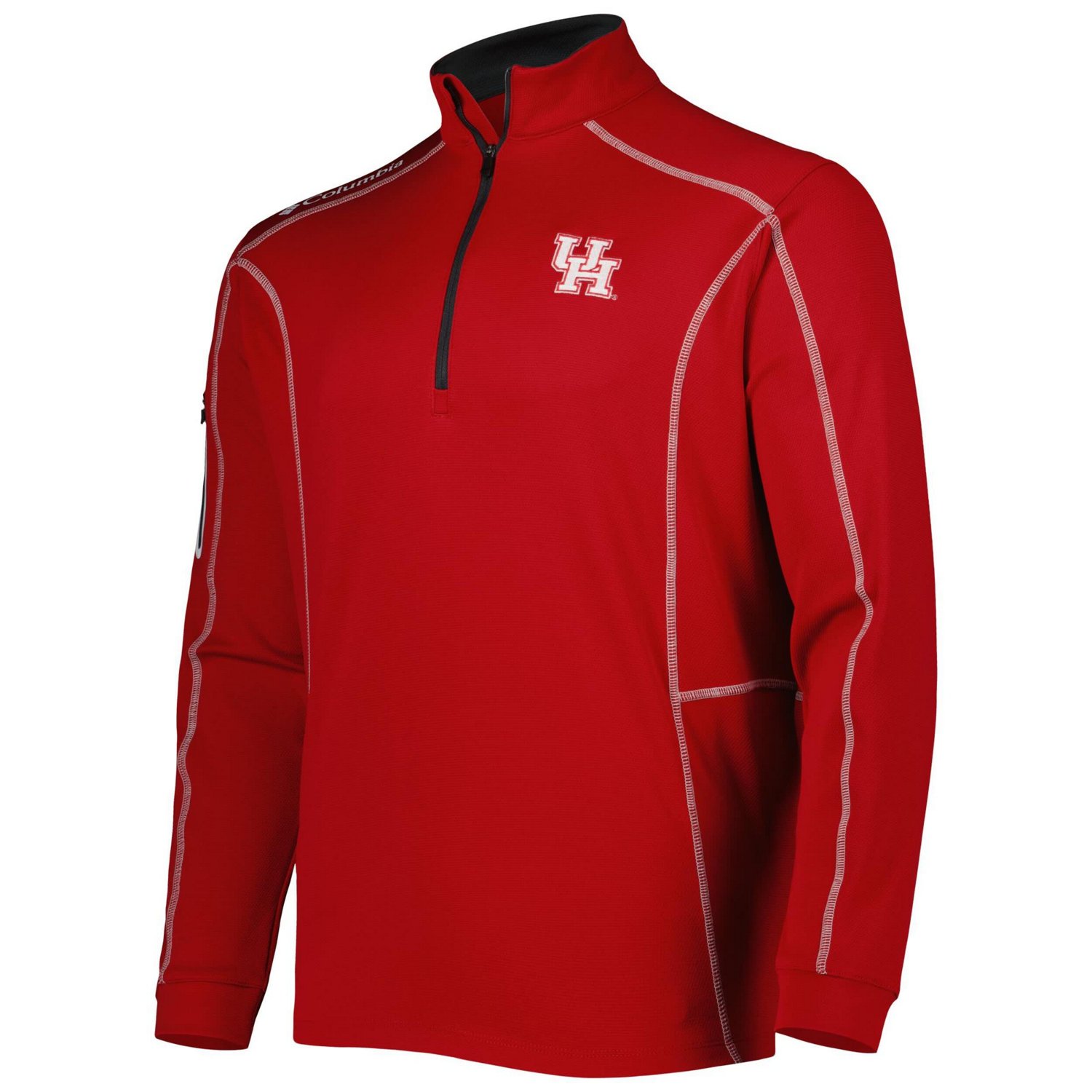 Columbia Golf Houston Cougars Shotgun QuarterZip Pullover Jacket Academy