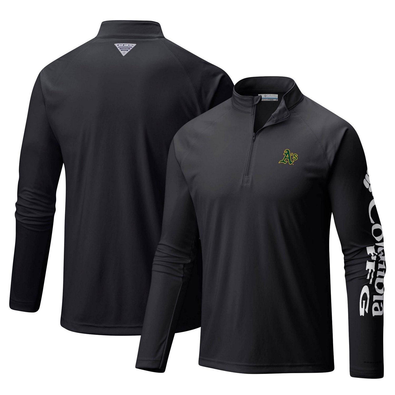 T-shirt Columbia Oregon Ducks Homme, Manches Longues, Vert, Technologie Omni-Wick, Taille S