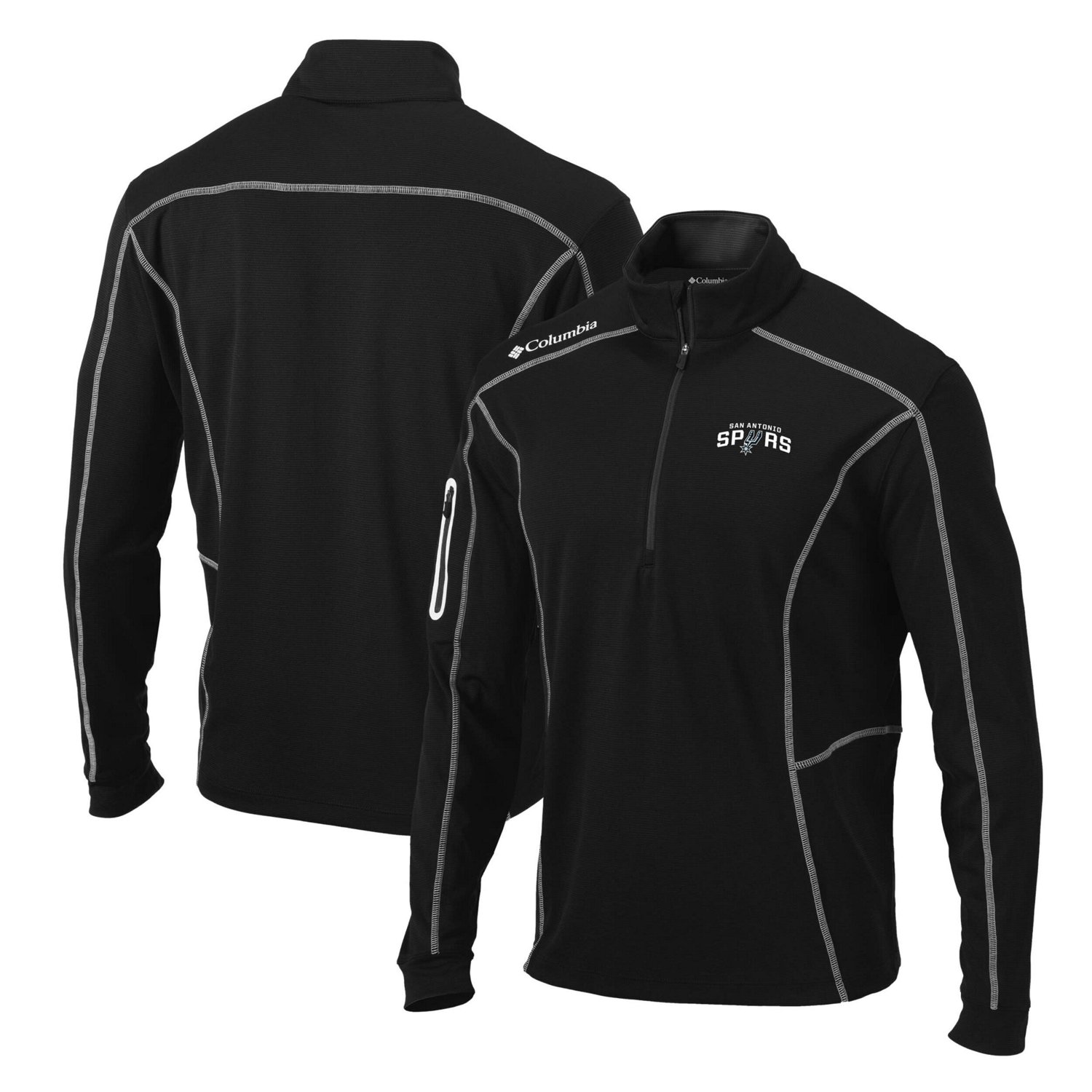 Columbia San Antonio Spurs Team Shotgun Quarter-Zip Pullover Jacket ...