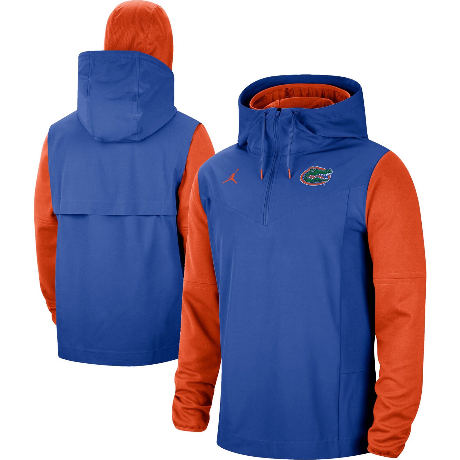 Jordan Brand /Orange Florida Gators Sideline Player Quarter-Zip Hoodie ...