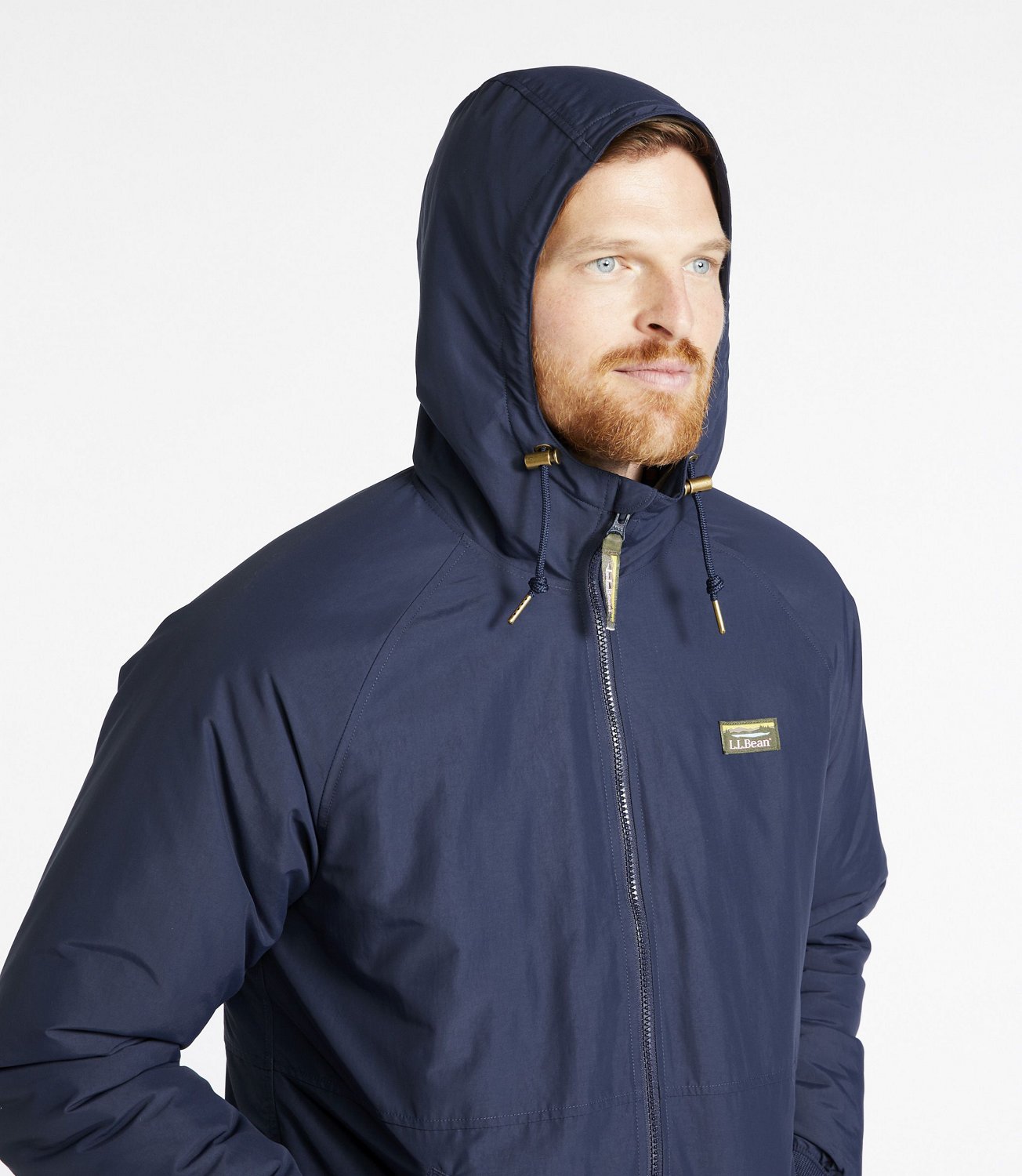 L.L.Bean Men's Insulated 3Season Bomber Hooded Jacket Academy