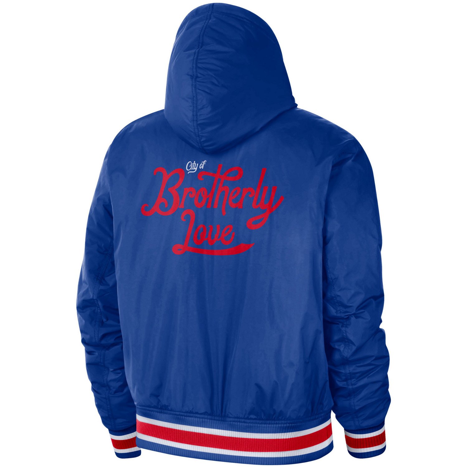 Nike /Red Philadelphia 76ers 2022/23 City Edition Courtside Bomber Full ...