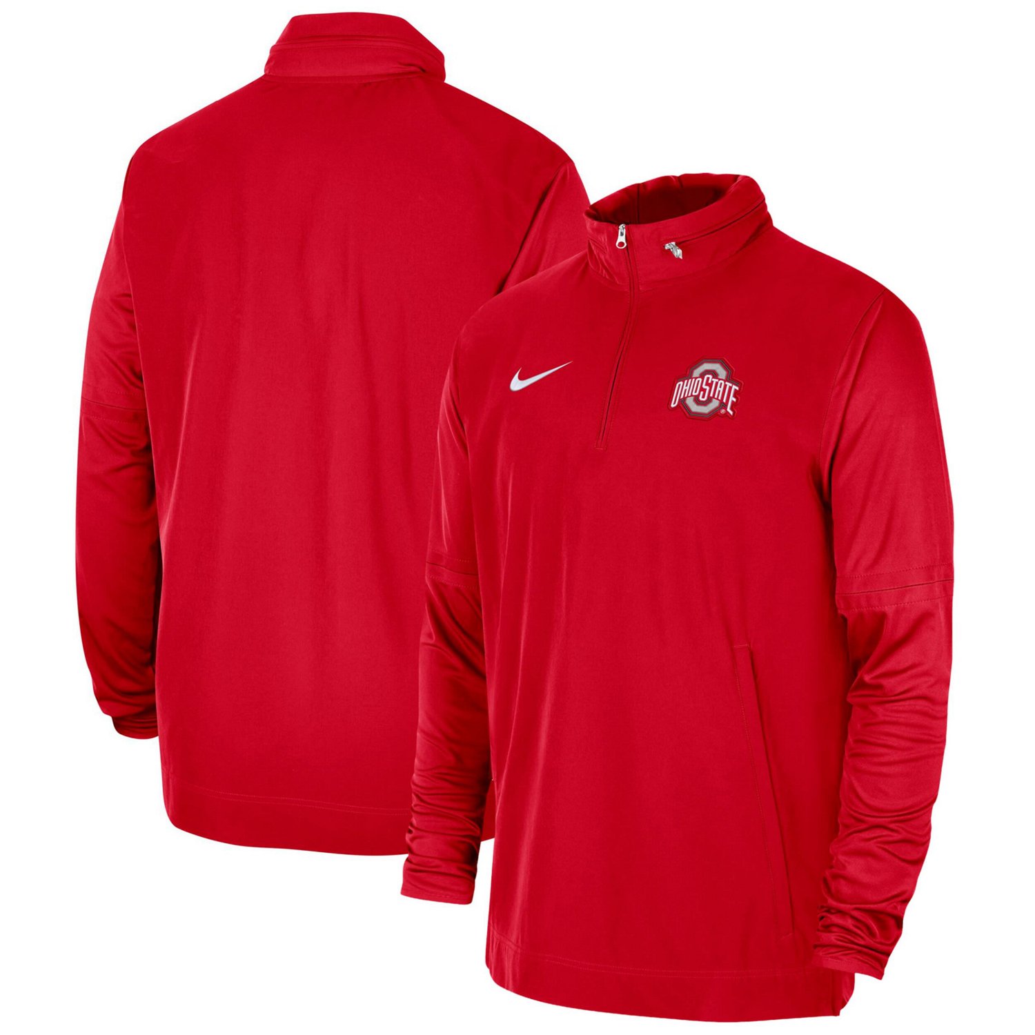 Nike Ohio State Buckeyes 2023 Coach Half-Zip Hooded Jacket | Academy