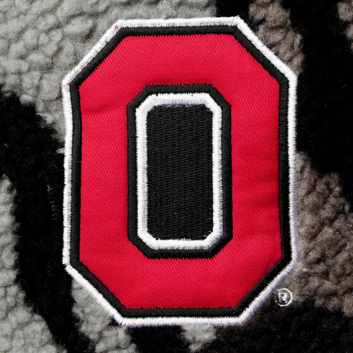 The Wild Collective Ohio State Buckeyes Sherpa Bomber Full-Zip Jacket ...