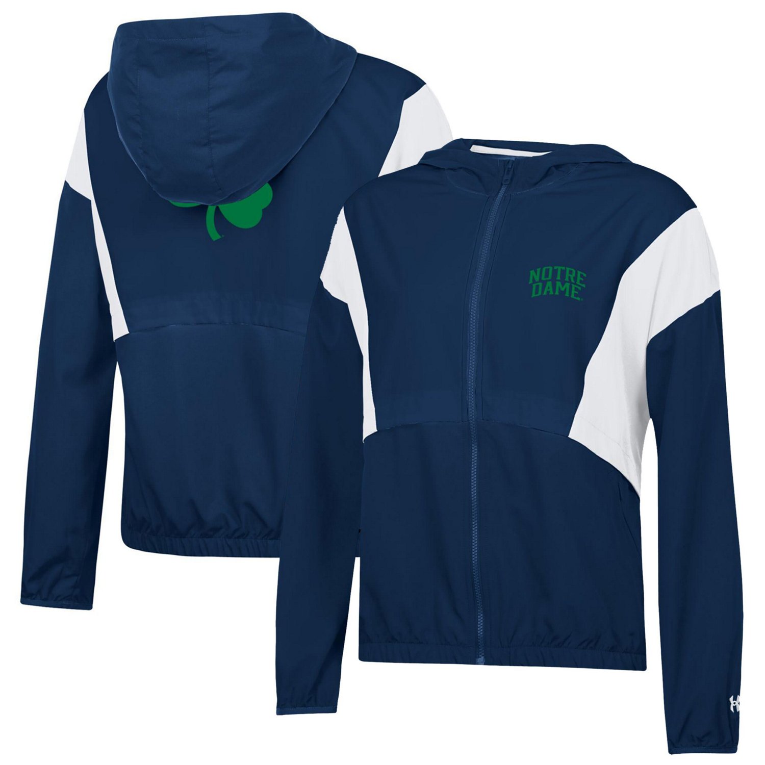 Under Armour /White Notre Dame Fighting Irish Game Day Full-Zip Jacket ...