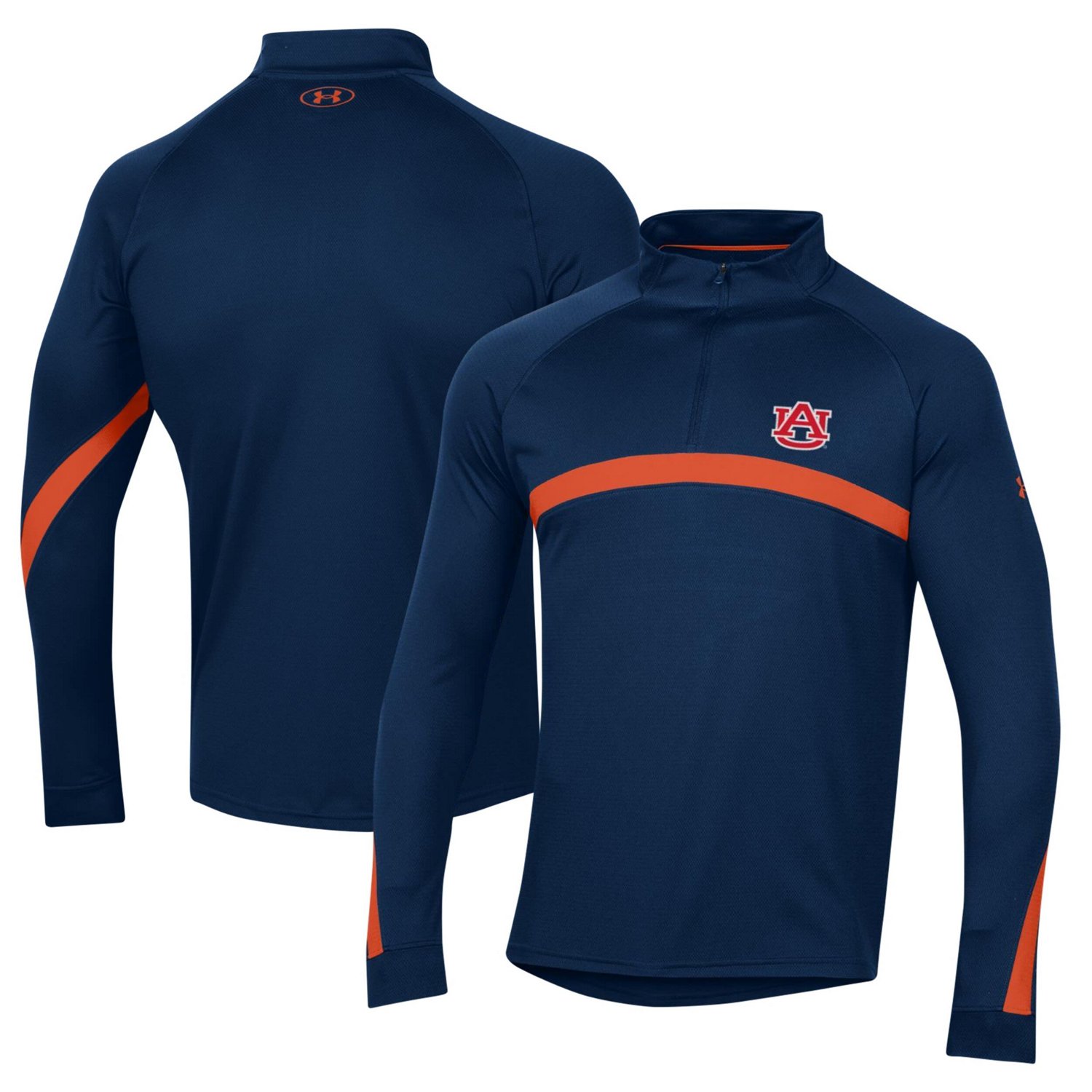 Under Armour Auburn Tigers Game Day Raglan Quarter-Zip Top | Academy