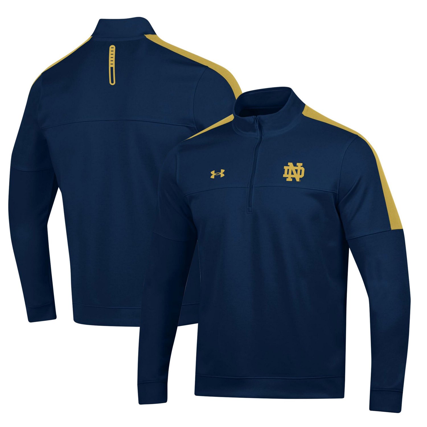 Under Armour Notre Dame Fighting Irish Midlayer HalfZip Jacket Academy
