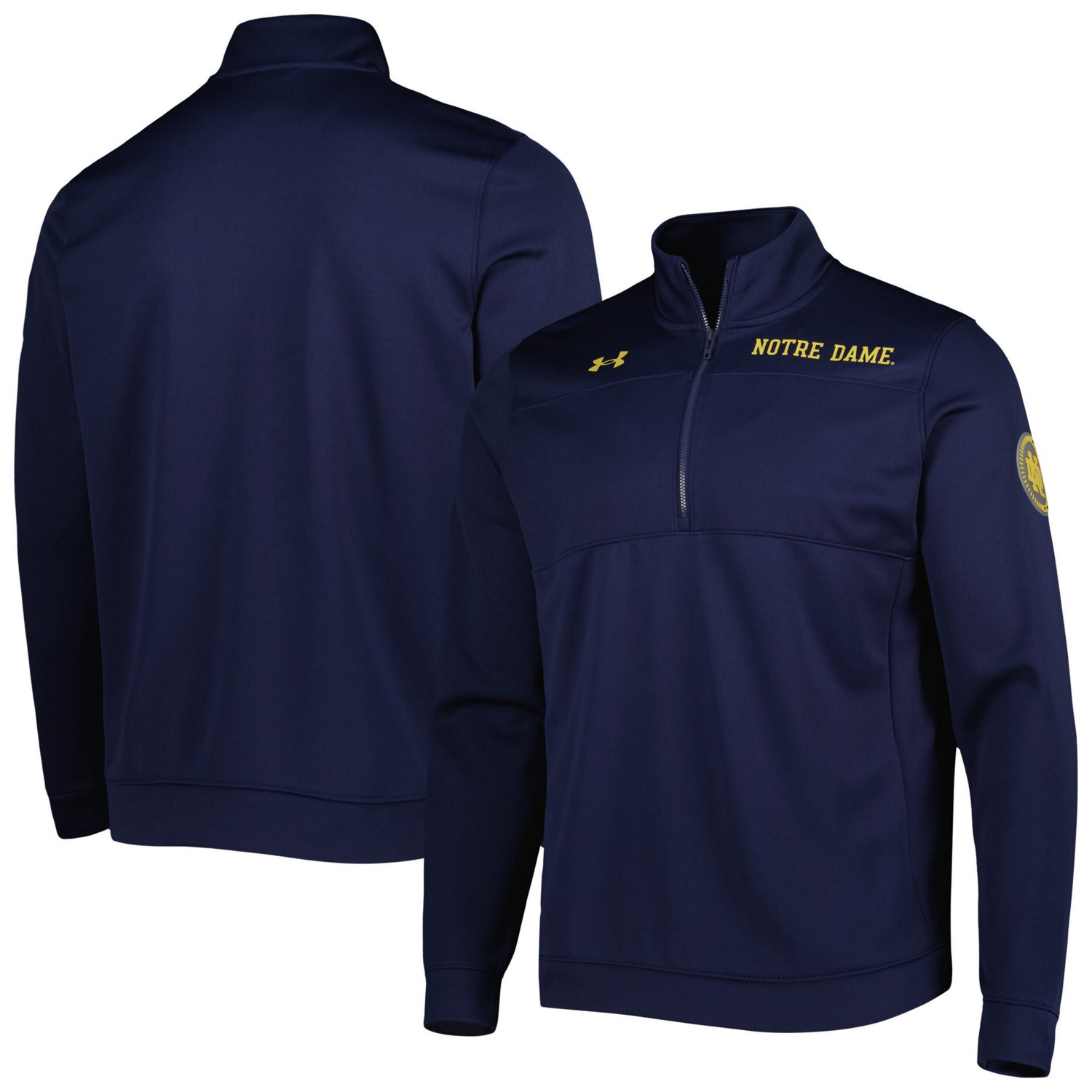 Under Armour Notre Dame Fighting Irish Universal Mock Neck Half-Zip ...