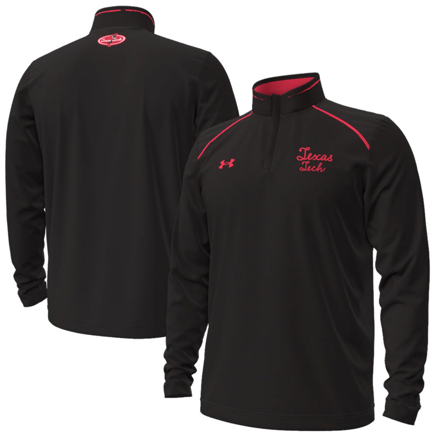 Under Armour Texas Tech Red Raiders Throwback Cursive Quarter-Zip ...