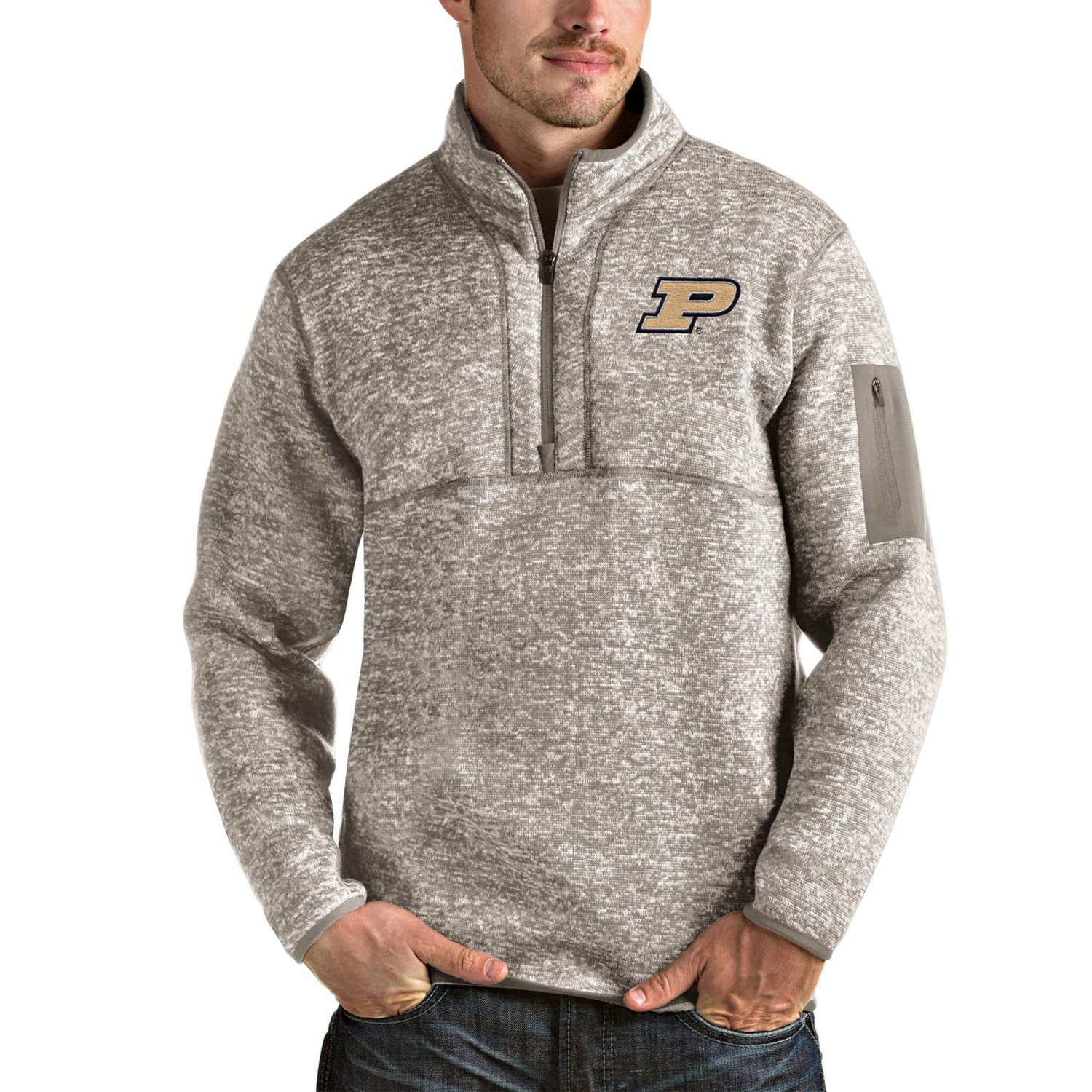 Antigua Purdue Boilermakers Fortune Half-Zip Pullover Jacket | Academy