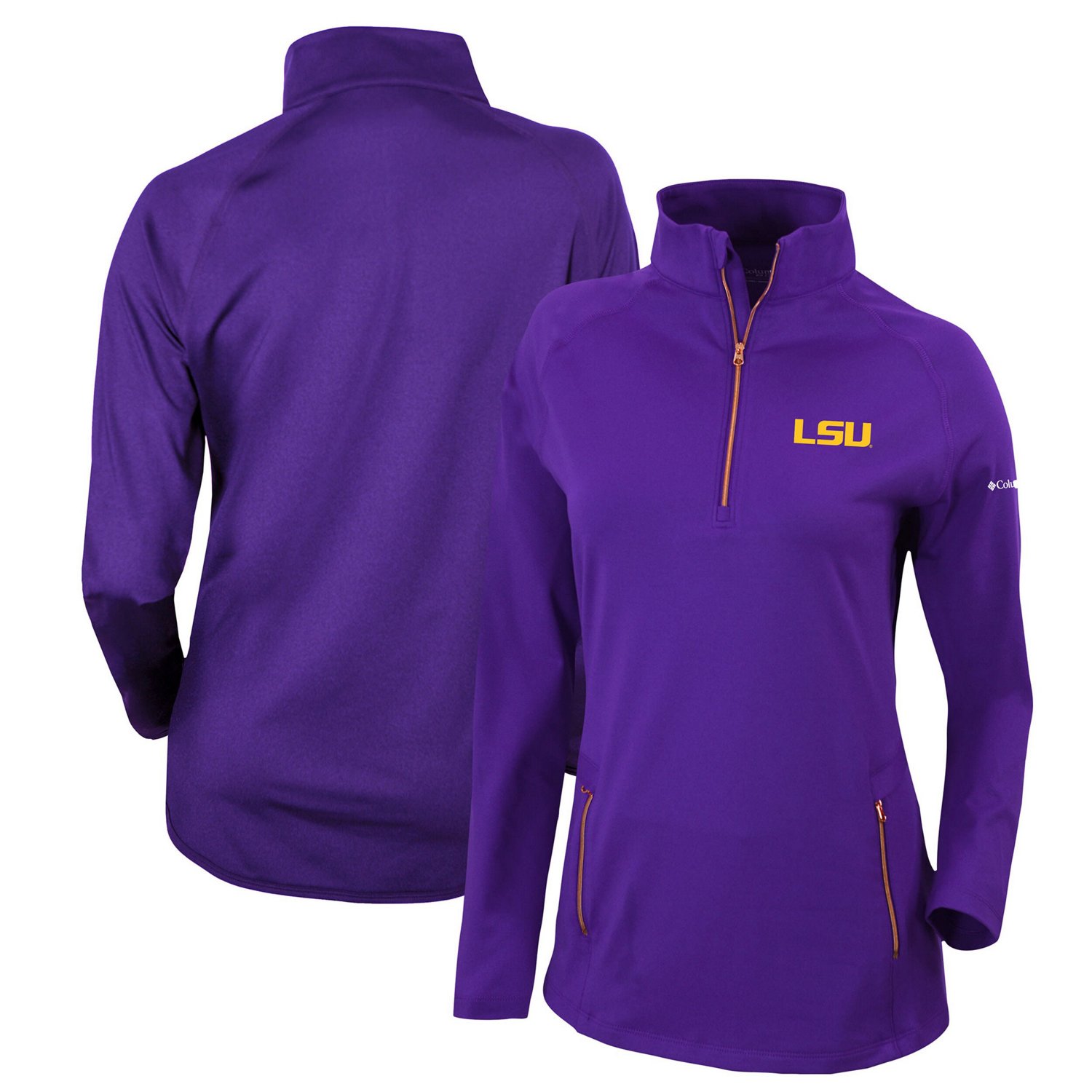 Columbia LSU Tigers Outward Nine Quarter-Zip Pullover Top | Academy
