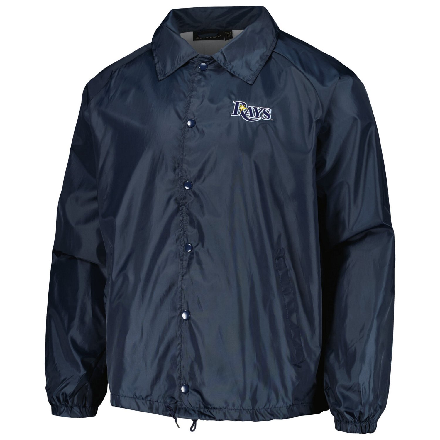 Dunbrooke Tampa Bay Rays Coach's Raglan Full-Snap Windbreaker Jacket ...