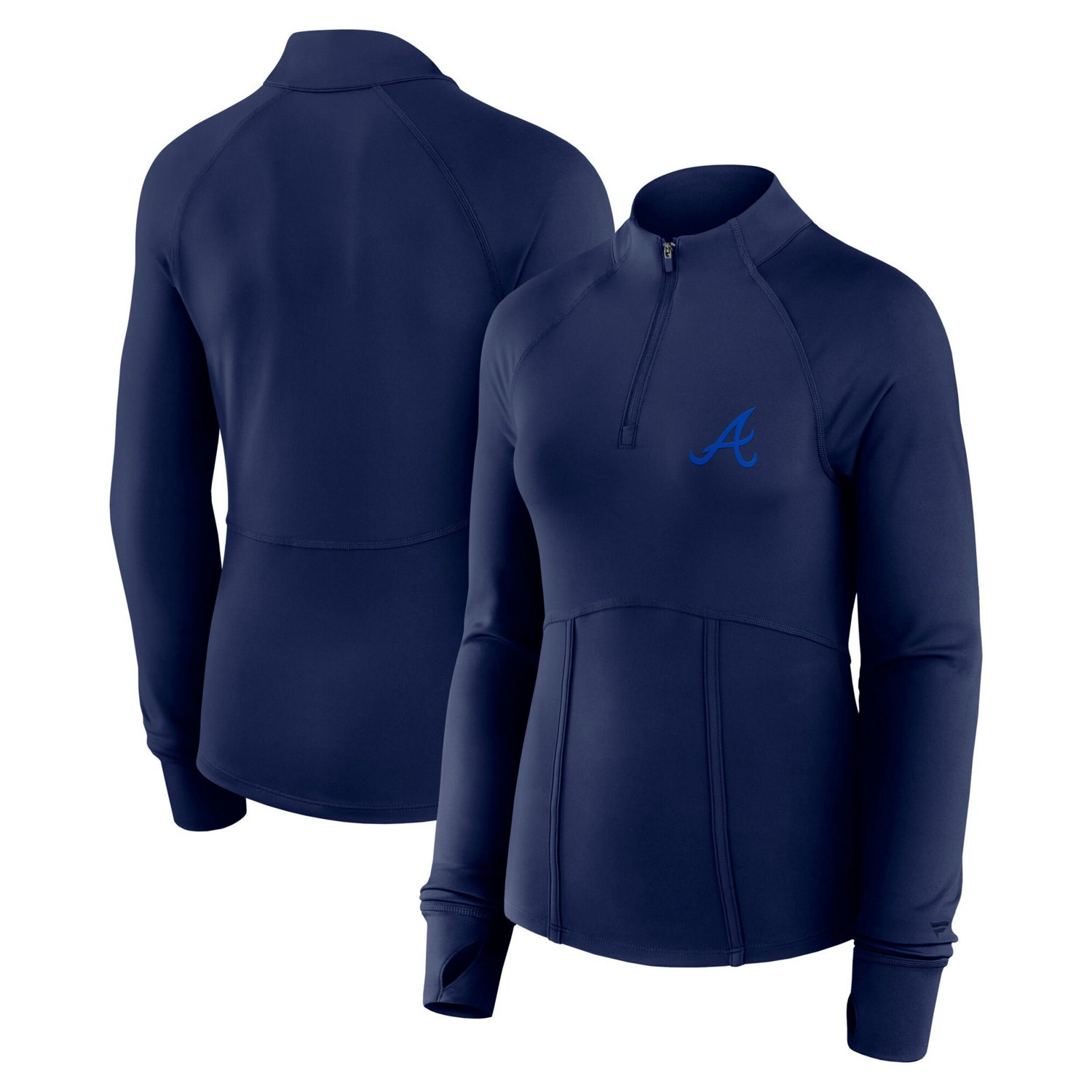 Fanatics Atlanta Braves Elements Raglan Tri-Blend Quarter-Zip Top | Academy